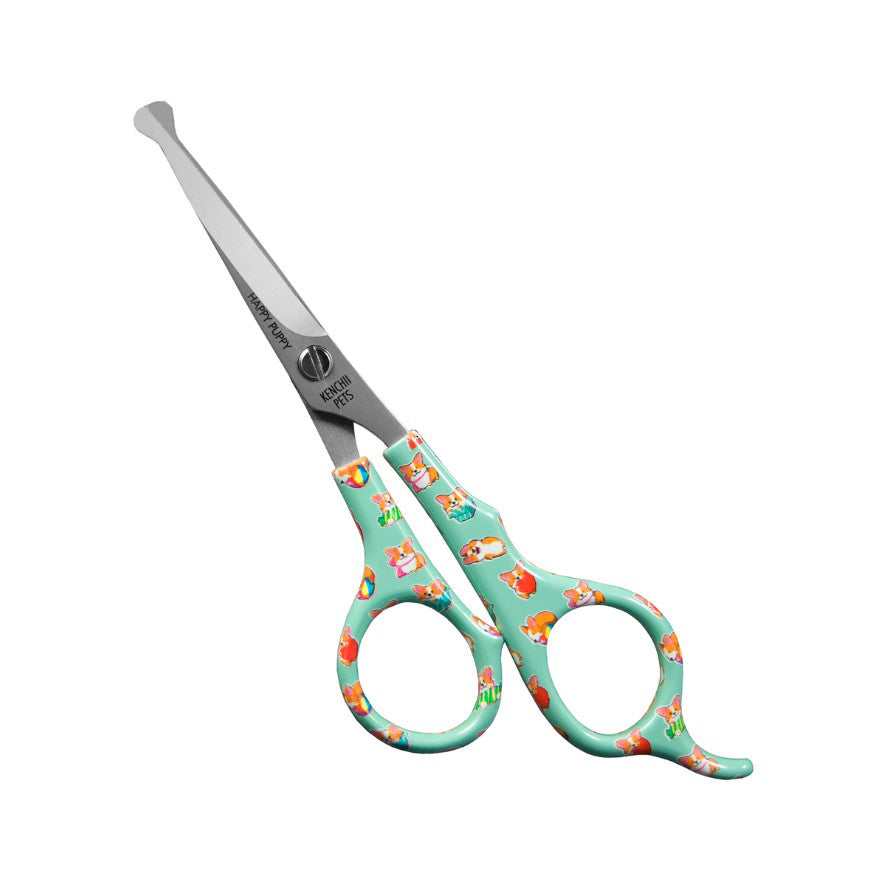 Kenchii Pets Happy Puppy 5.5" Ball Tip Shears