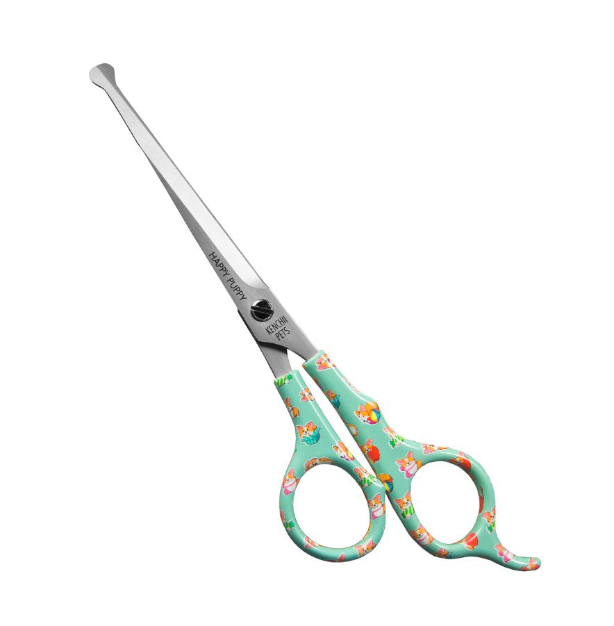 Kenchii Pets Happy Puppy 6.5" Ball Tip Shears