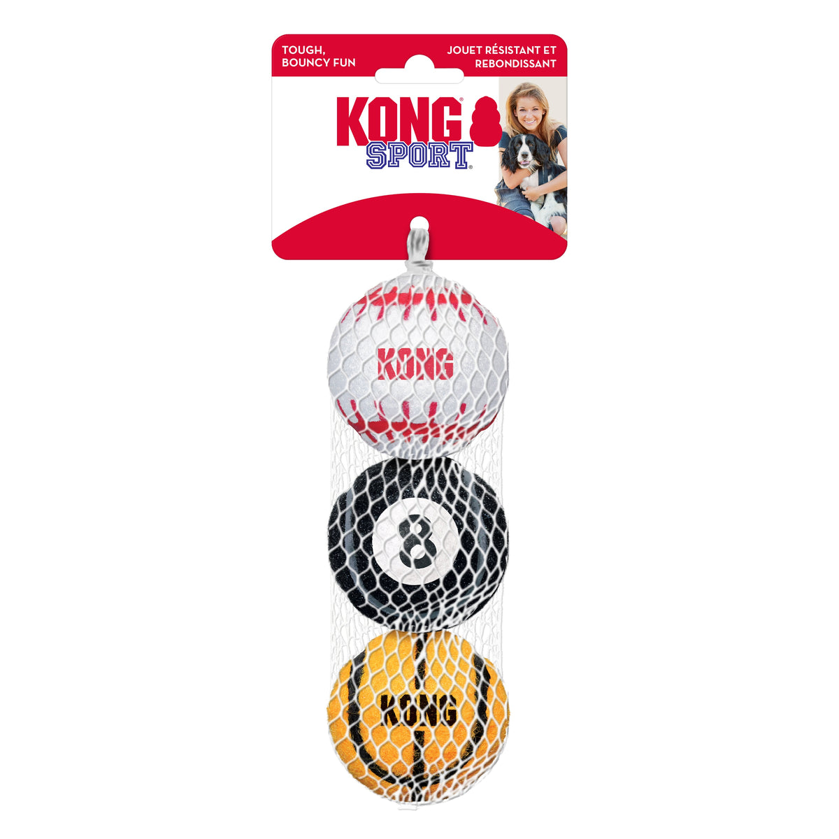 KONG® Sport® Balls Dog Fetch Toy Assorted Medium