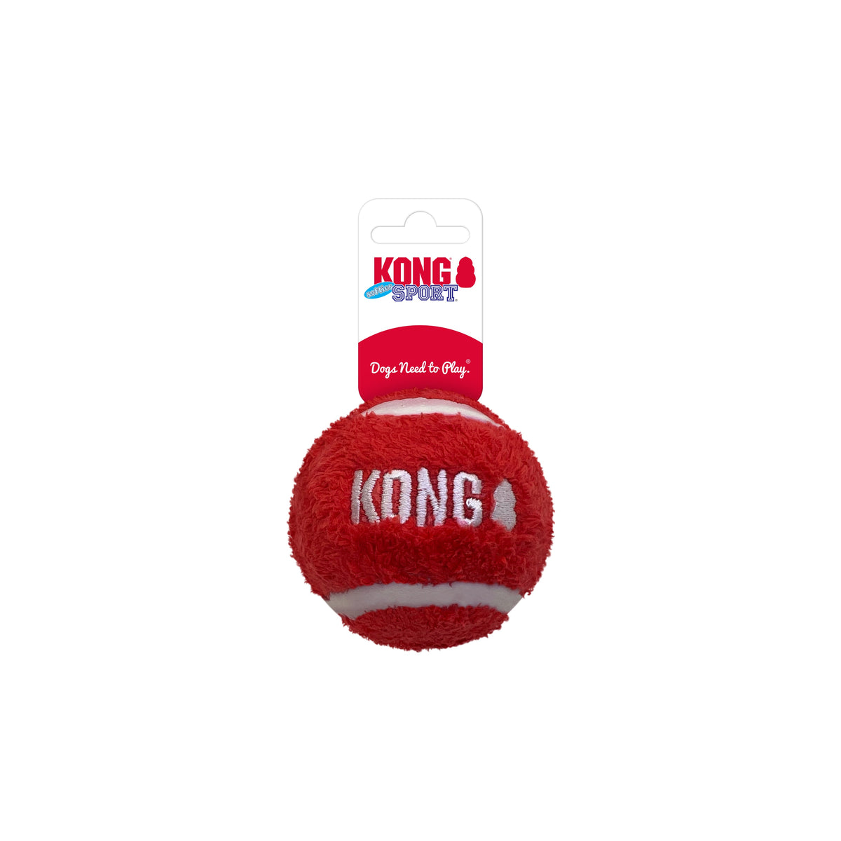 KONG® Sport® Softies Balls Dog Fetch Toy Assorted Large 2pk