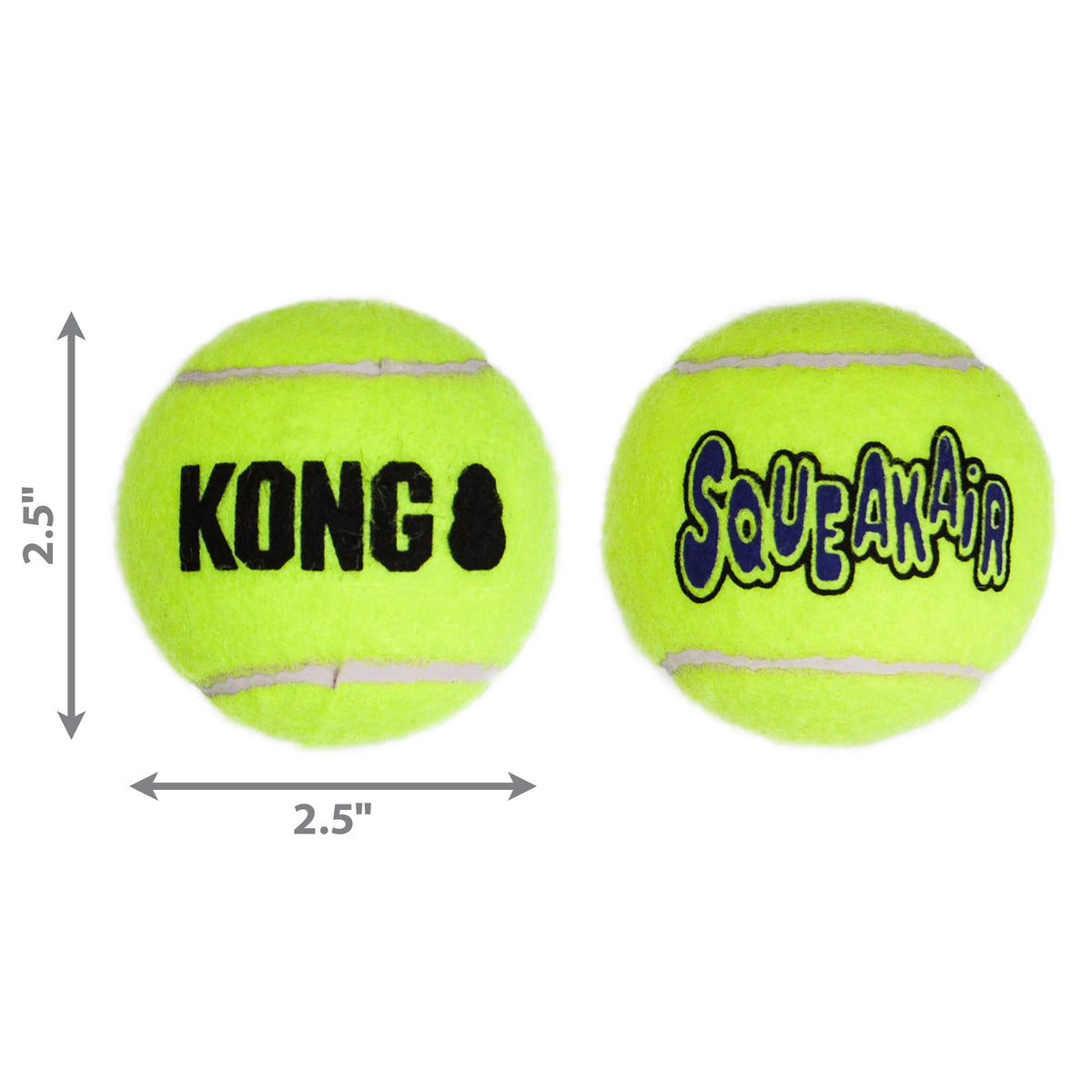 KONG® SqueakAir® Balls Dog Fetch Toy Medium 6pk
