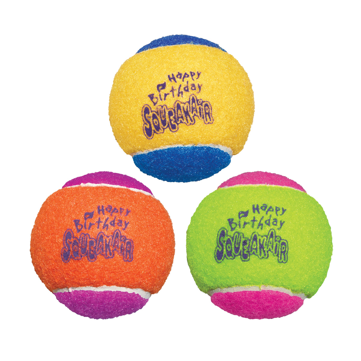 KONG® SqueakAir® Birthday Balls Dog Fetch Toy Medium