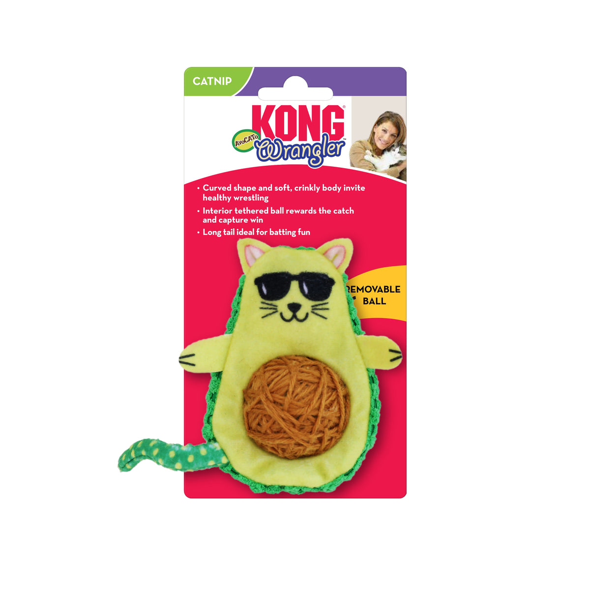 KONG® Wrangler AvoCATo Cat Toy