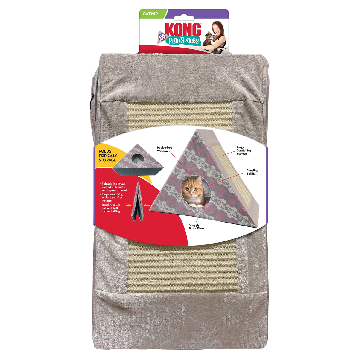 KONG® Play Spaces Zen Den Cat Toy