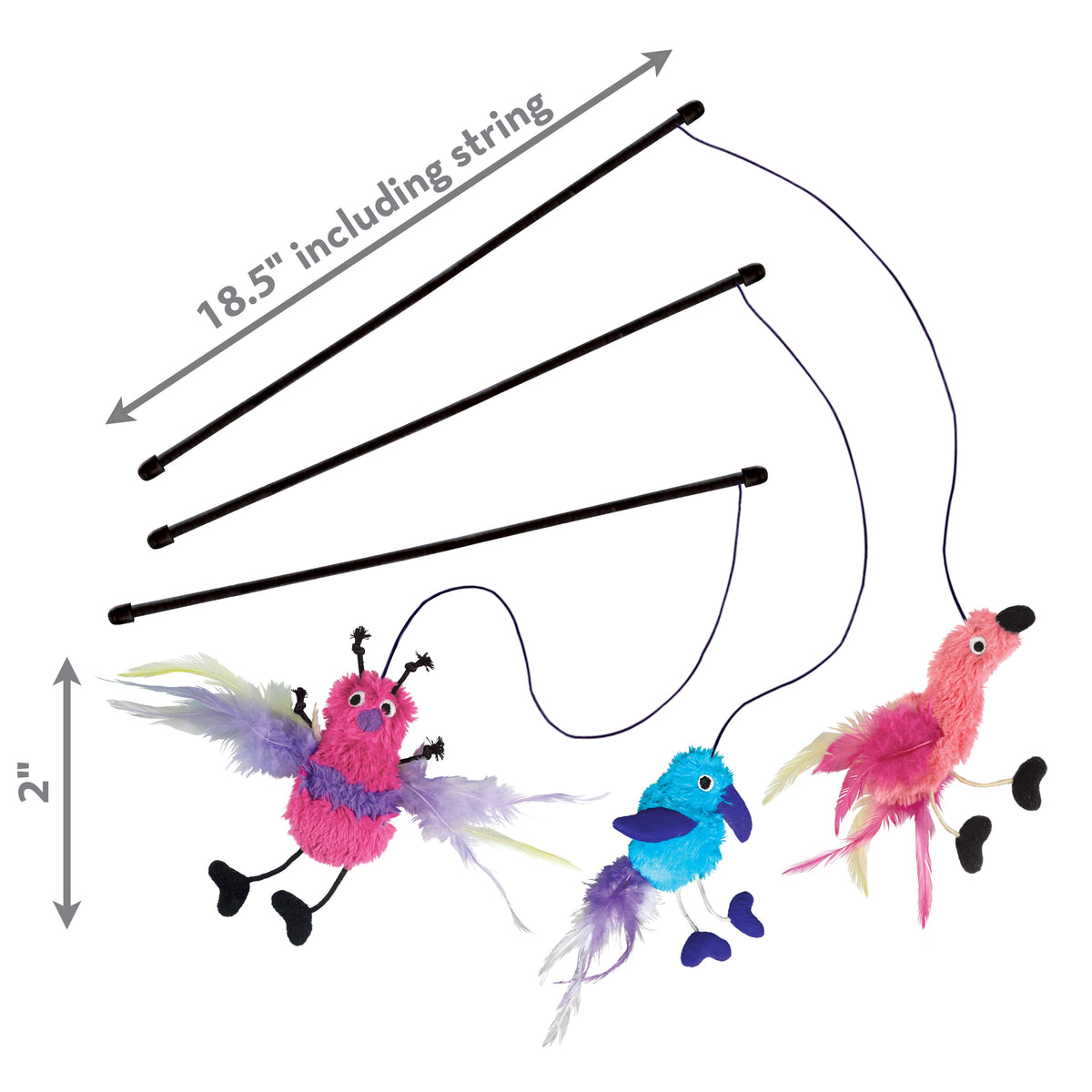 KONG® Teaser Feather Assorted Cat Toy