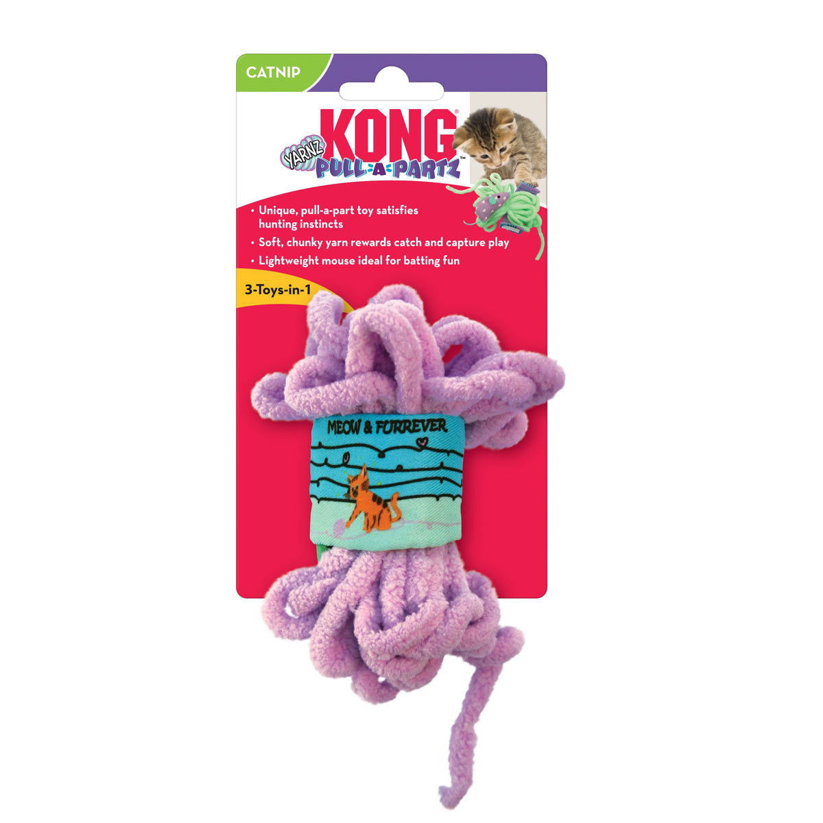 KONG® Pull-A-Partz™ Yarnz Assorted Cat Toy