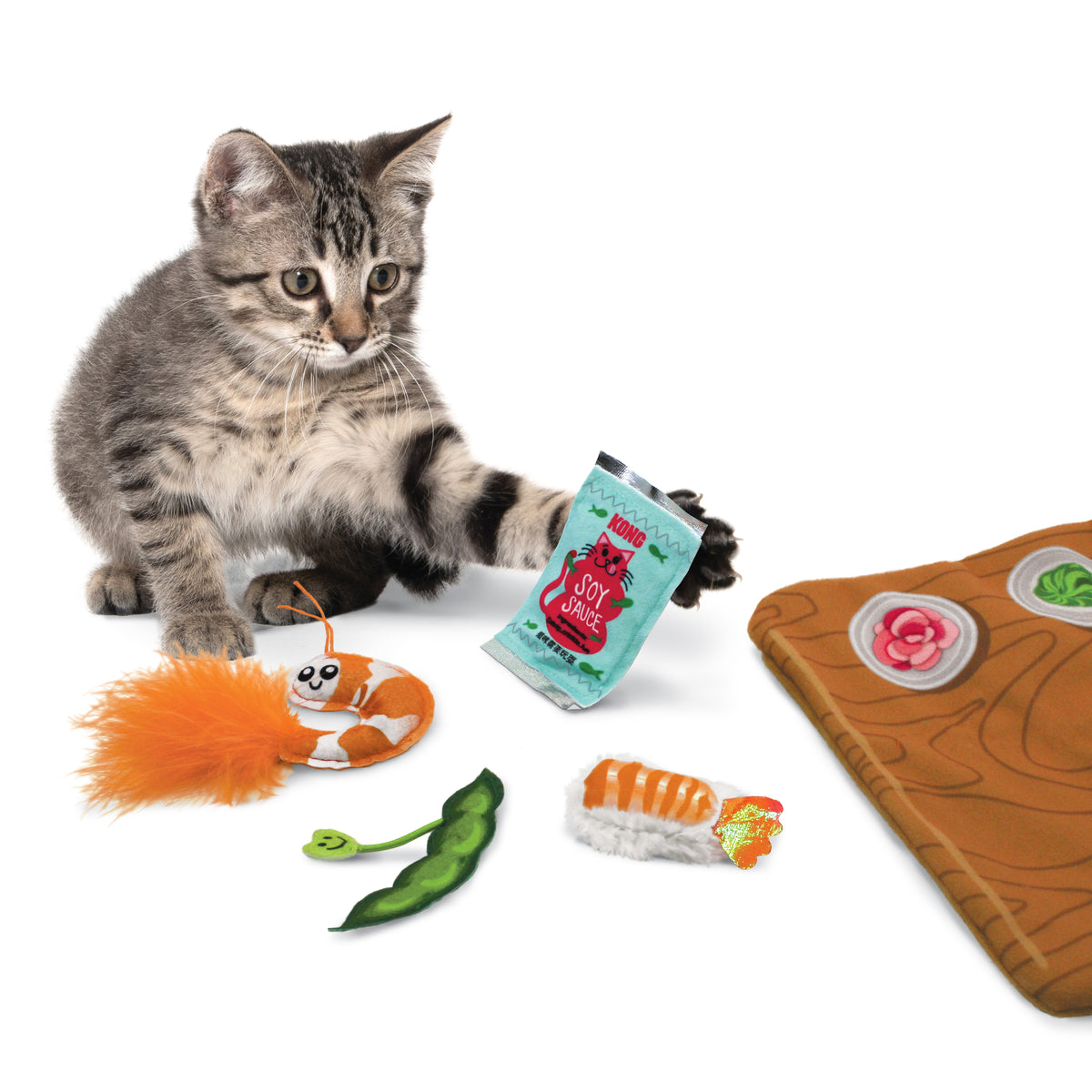 KONG® Pull-A-Partz™ Sushi Cat Toy