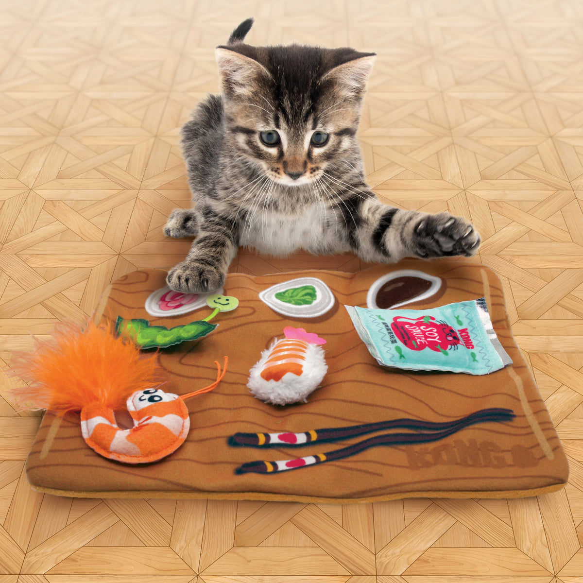 KONG® Pull-A-Partz™ Sushi Cat Toy