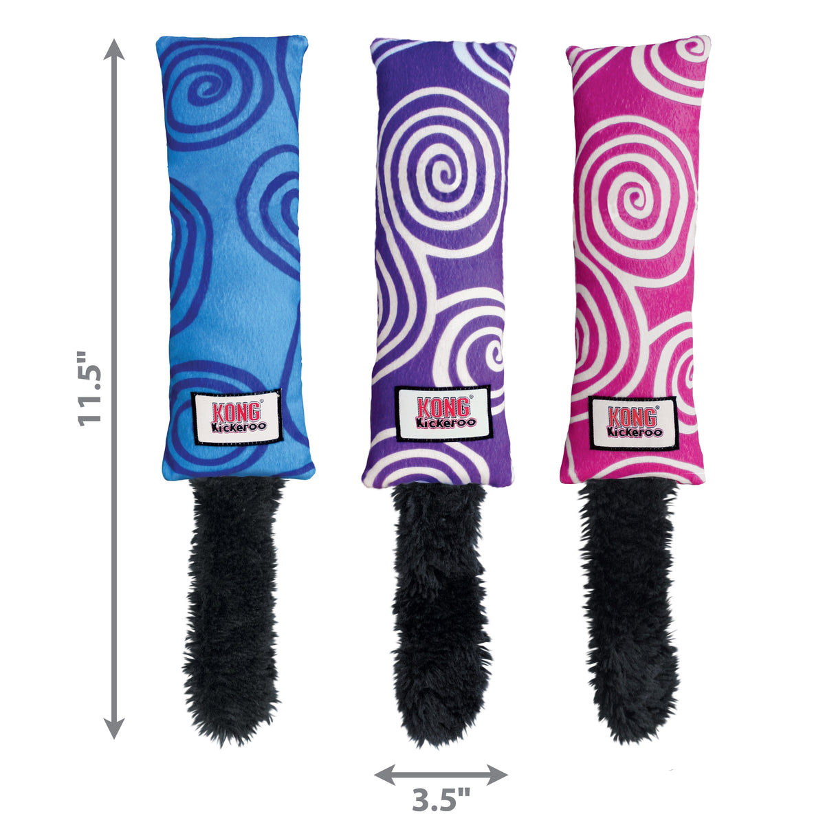 KONG® Kickeroo® Swirl Assorted Cat Toy