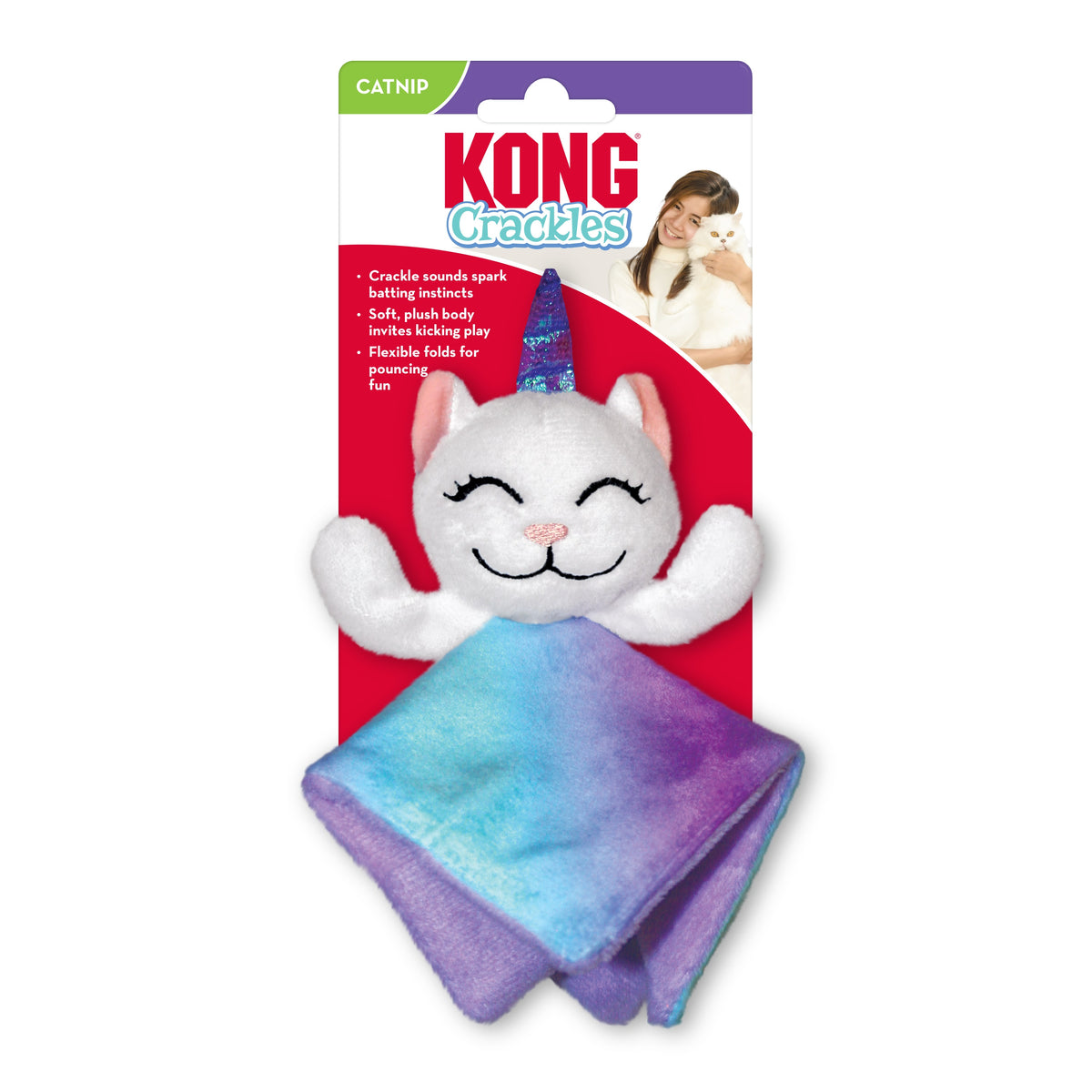 KONG® Crackles Caticorn Cat Toy