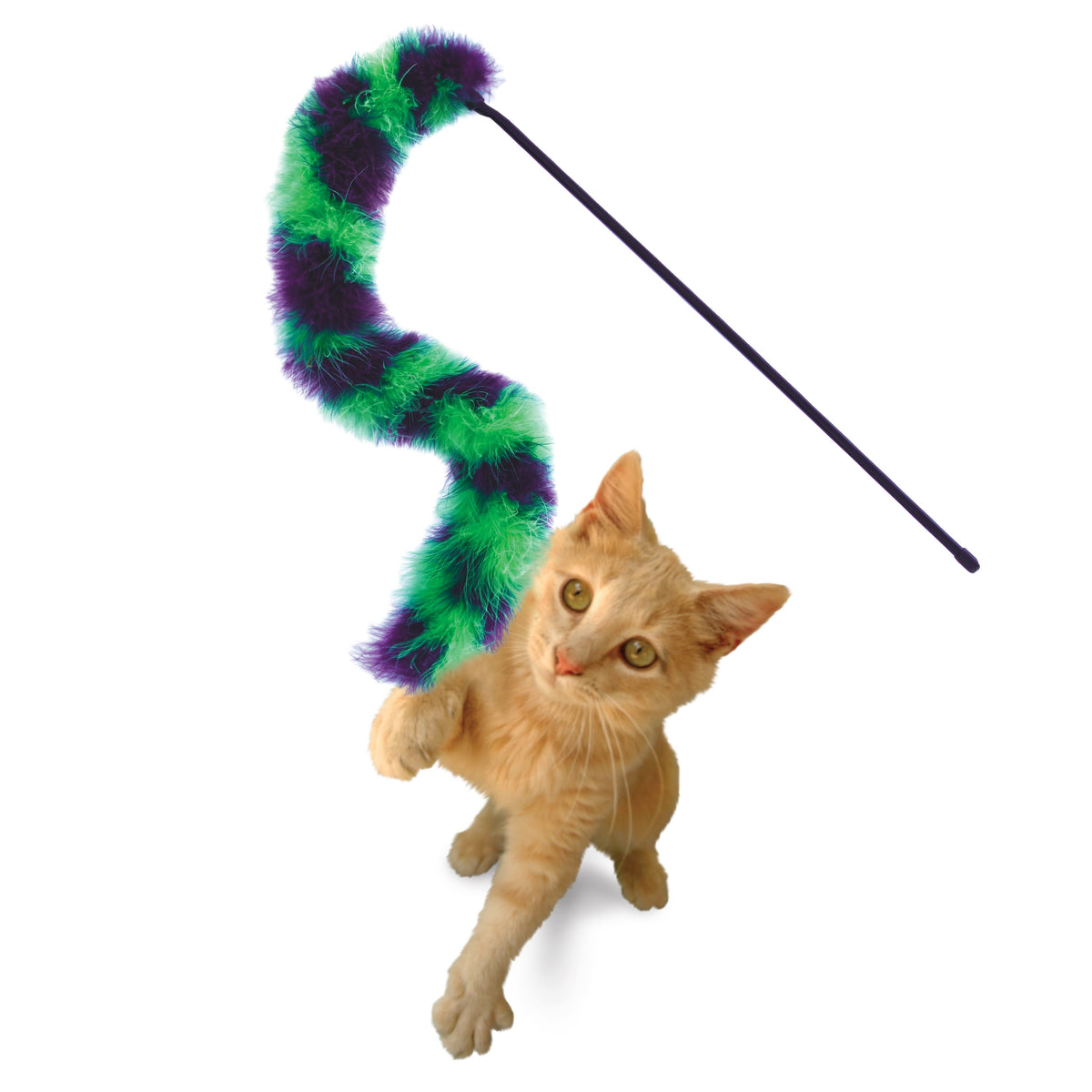 KONG® Cat Active Twisted Boa Teaser Cat Toy Assorted