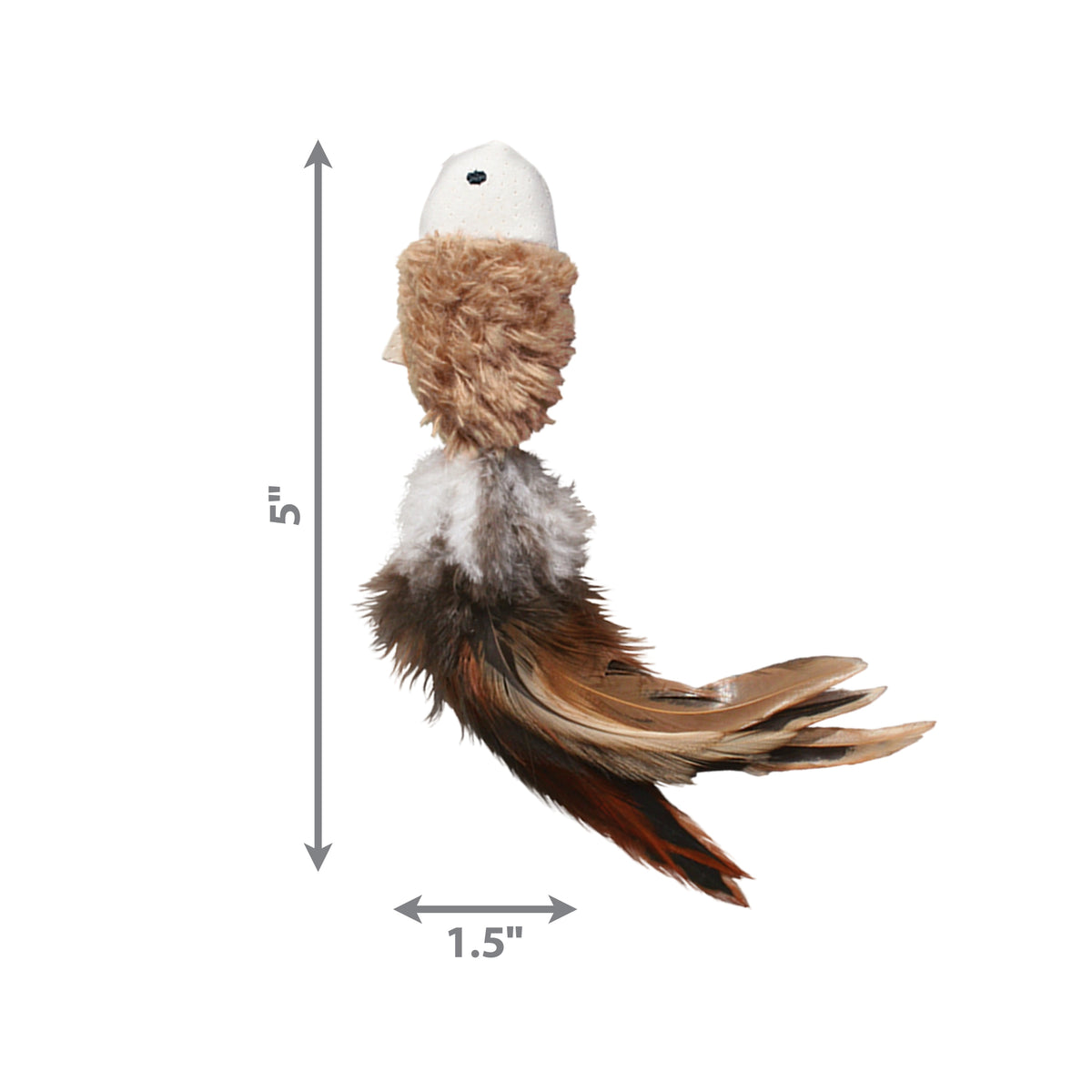 KONG® Naturals® Crinkle Fish Cat Toy 2pk Assorted