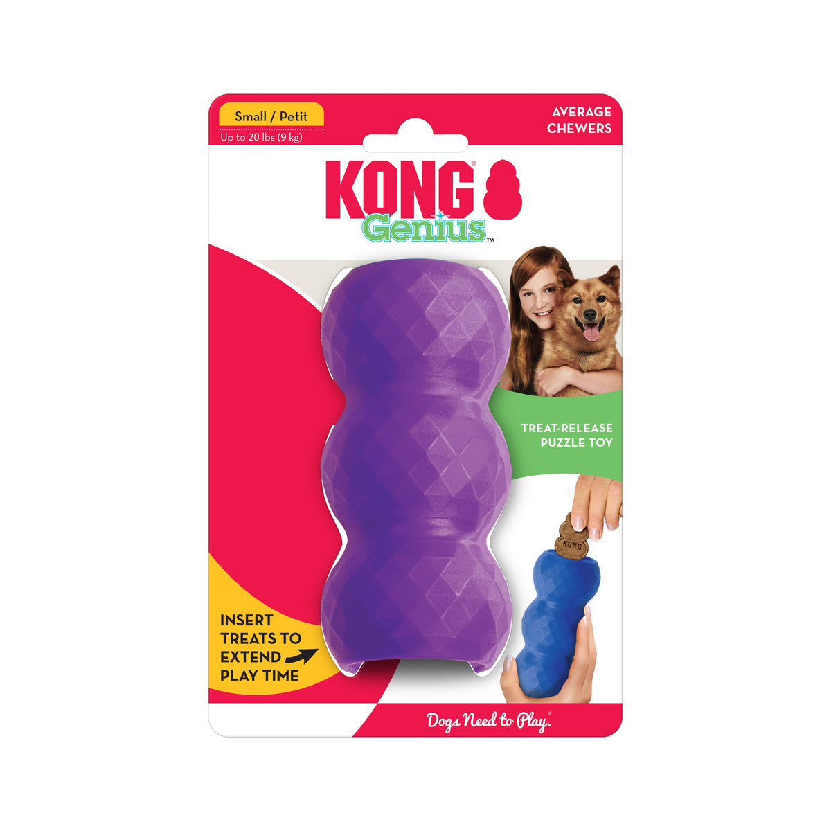 KONG® Genius™ Mike Enrichment Dog Toy Assorted Small