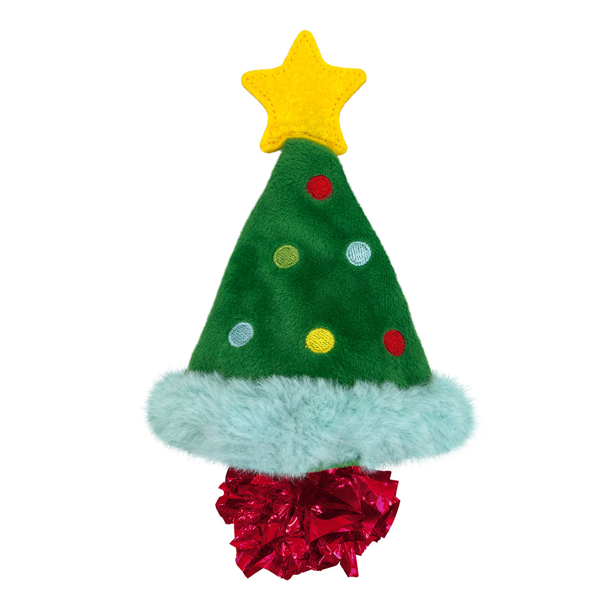 KONG Holiday Crackles Christmas Tree Cat Toy