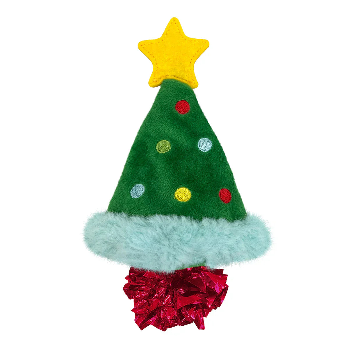 KONG Holiday Crackles Christmas Tree Cat Toy