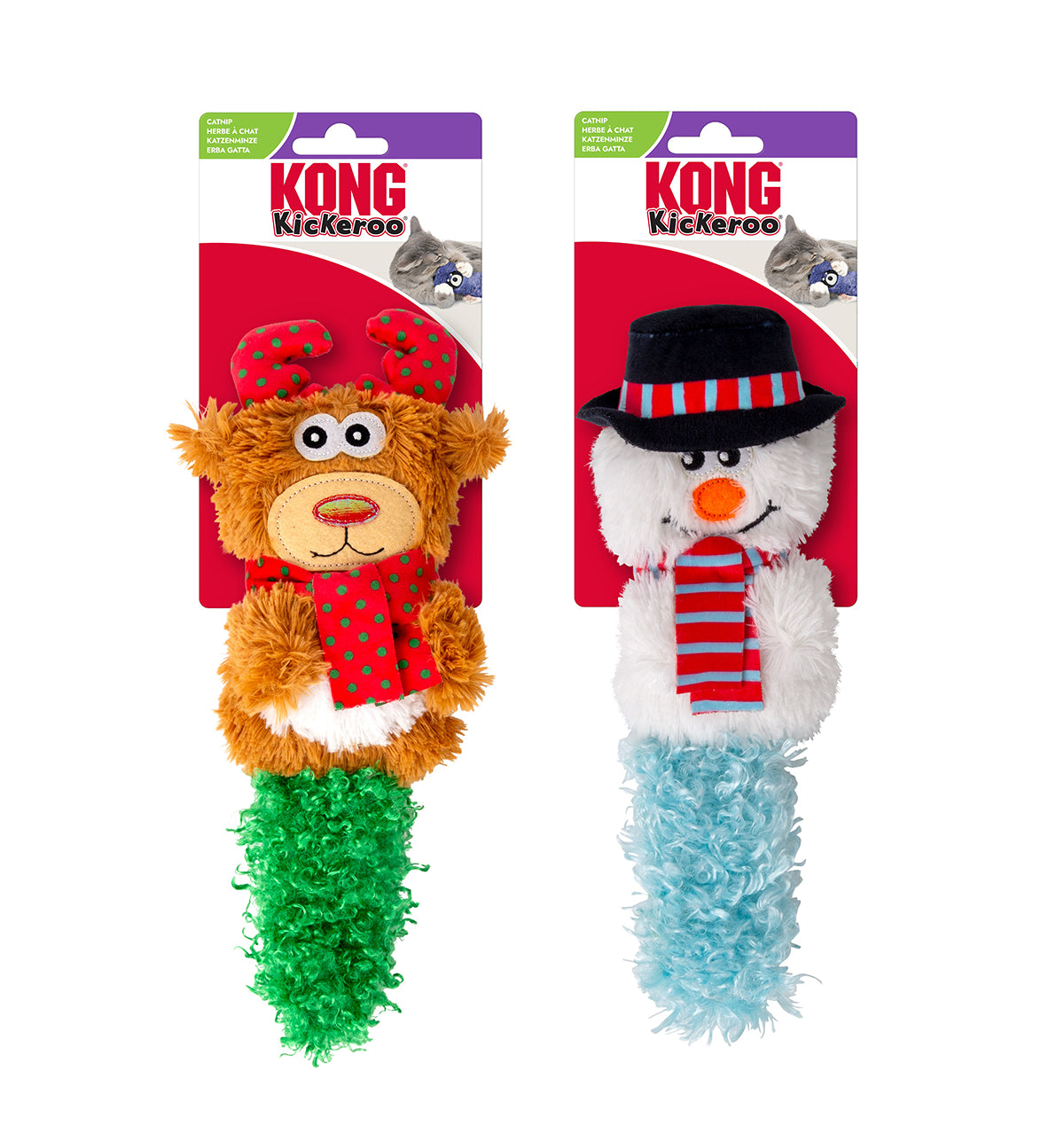 KONG Holiday Kickeroo® Character Assorted Cat Toy