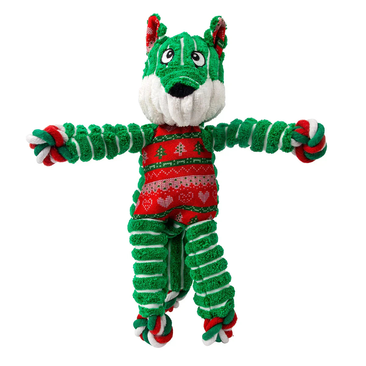 KONG Holiday Floppy Knots Fox Dog Toy Sm/Md