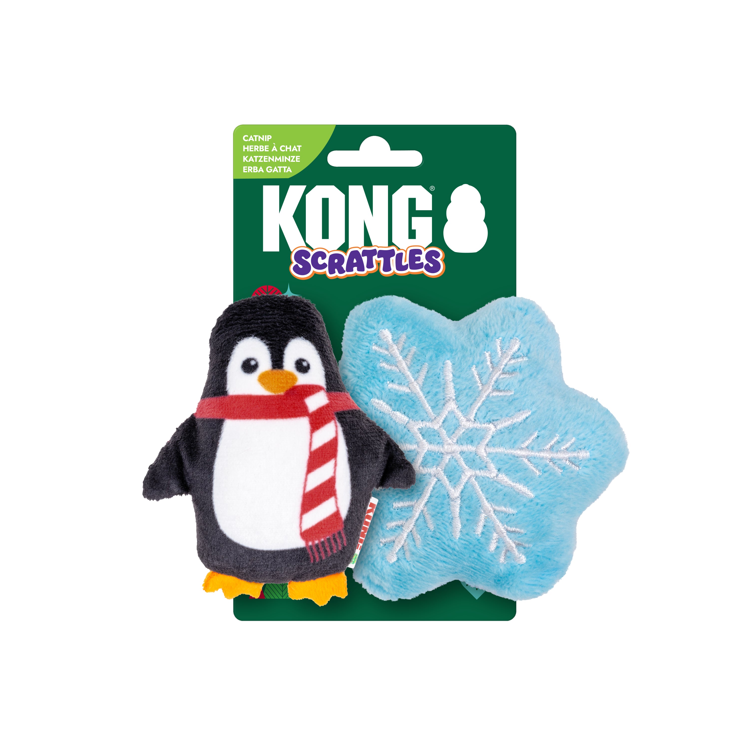KONG Holiday Scrattles PS 2-pk