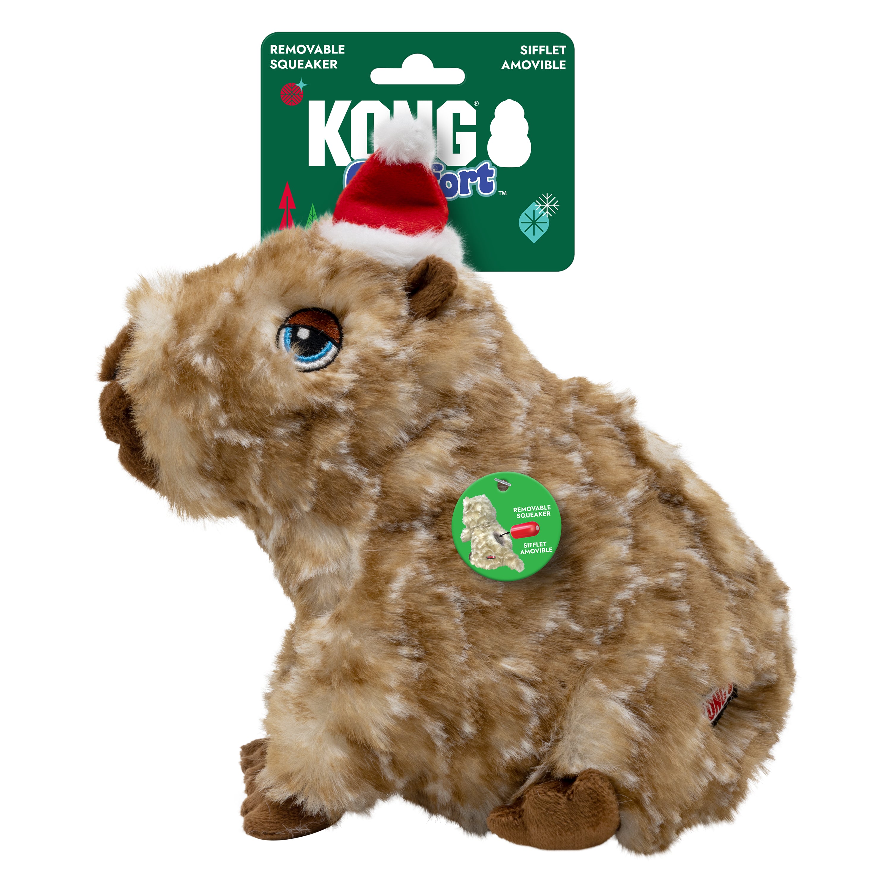 KONG Holiday Comfort Wuzzeez Capybara Md