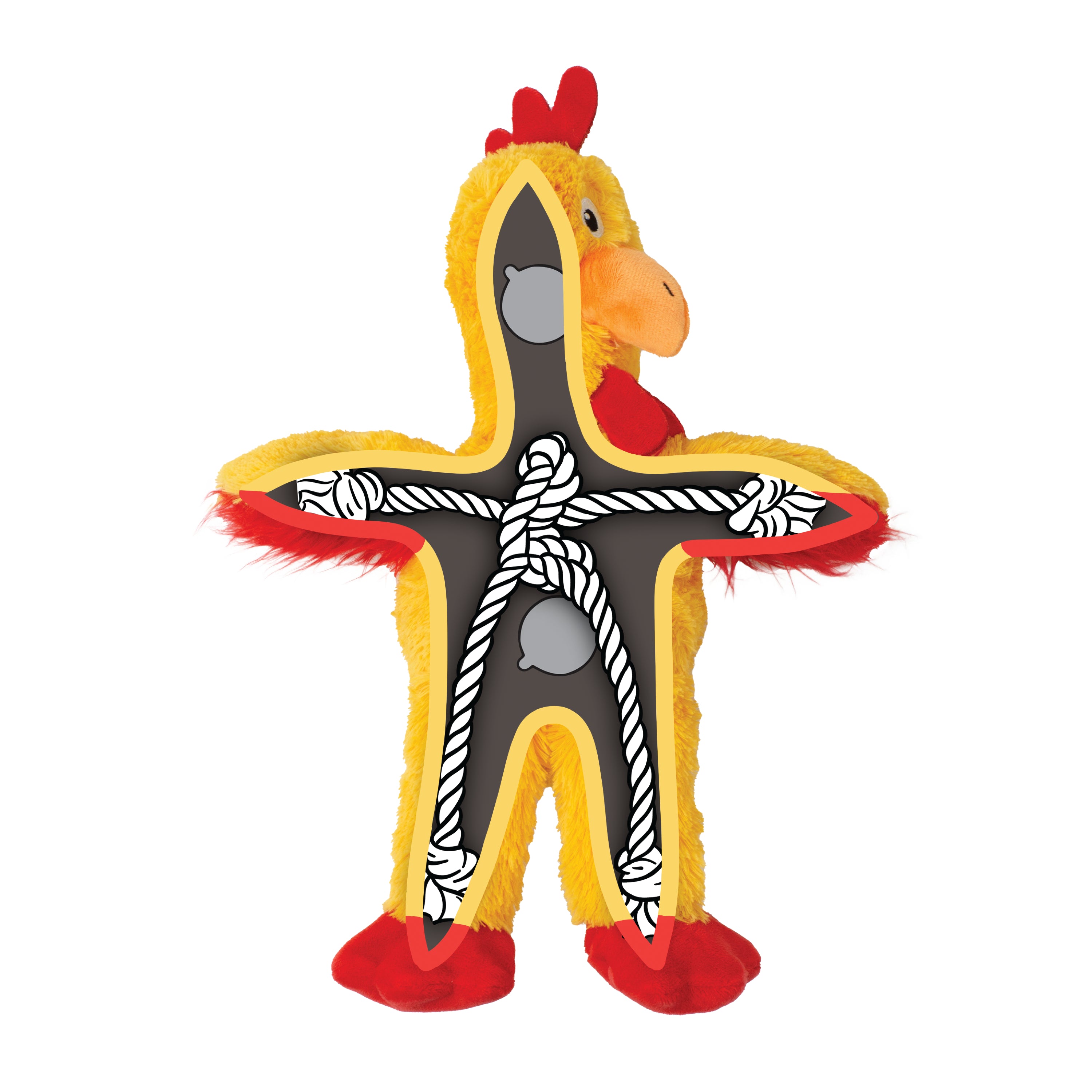 KONG Holiday Knots Chicken Sm