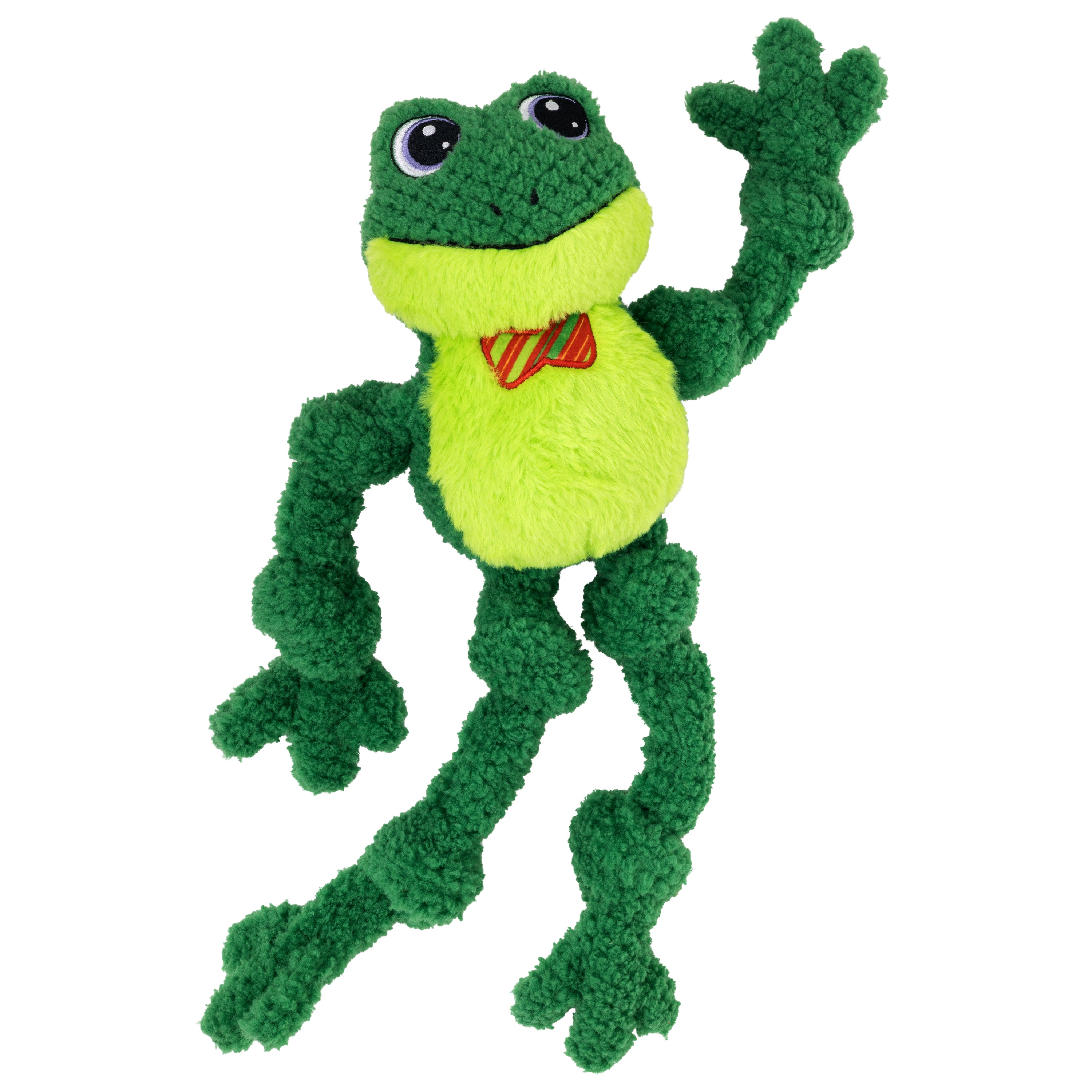 KONG Holiday Knots Bow Tie Frog Lg/XL