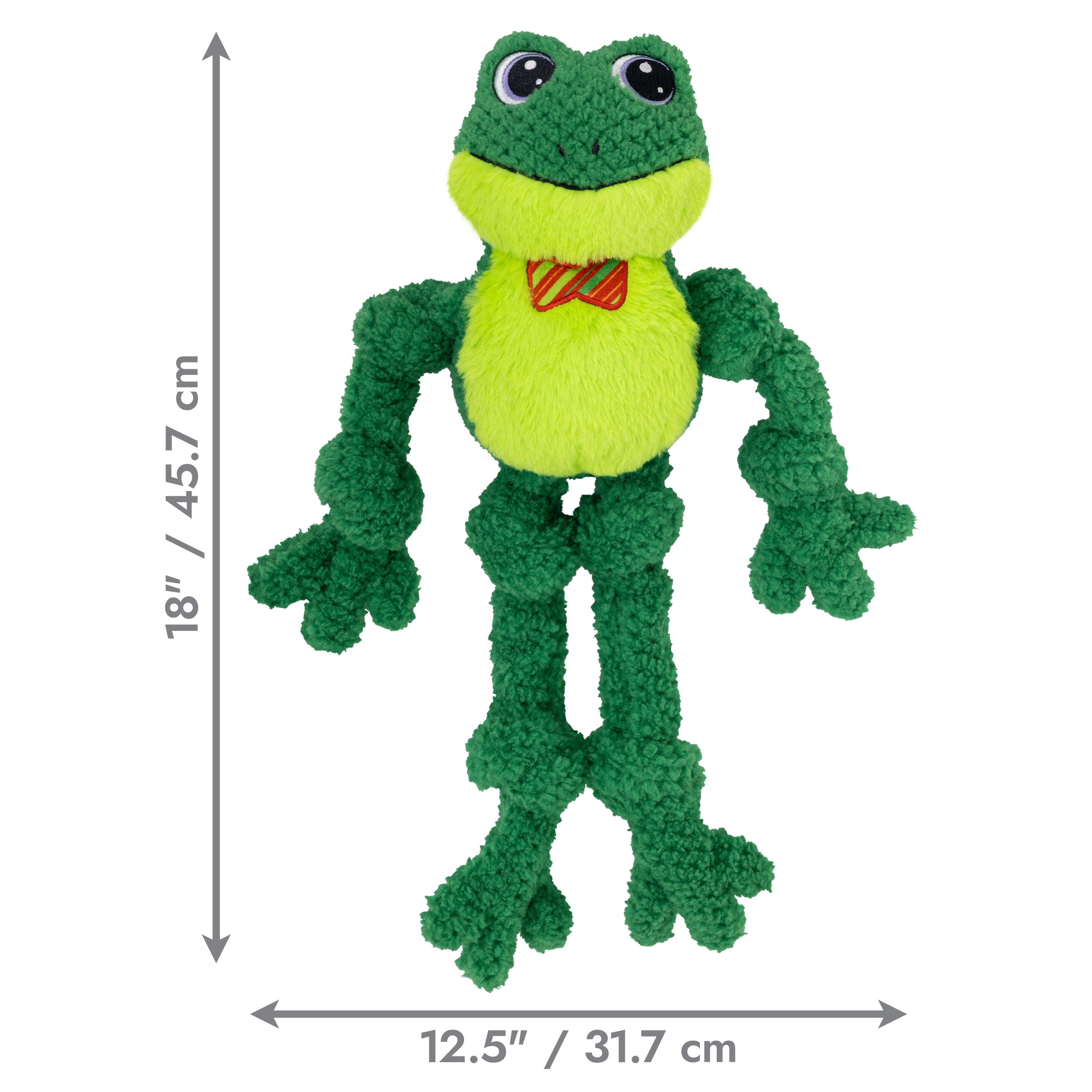 KONG Holiday Knots Bow Tie Frog Lg/XL