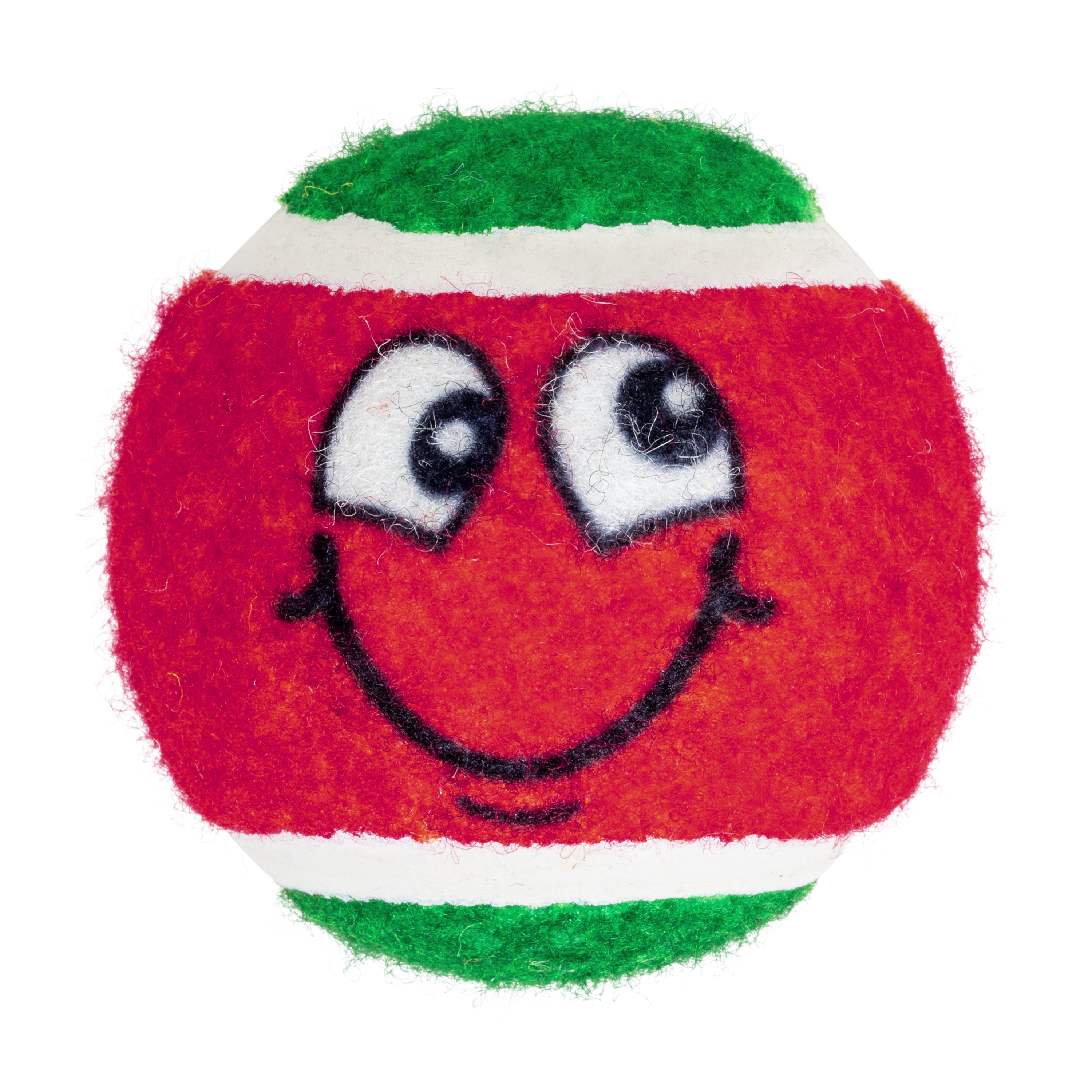 KONG Holiday Grinz Naughty & Nice Sport Balls 3-pk Md