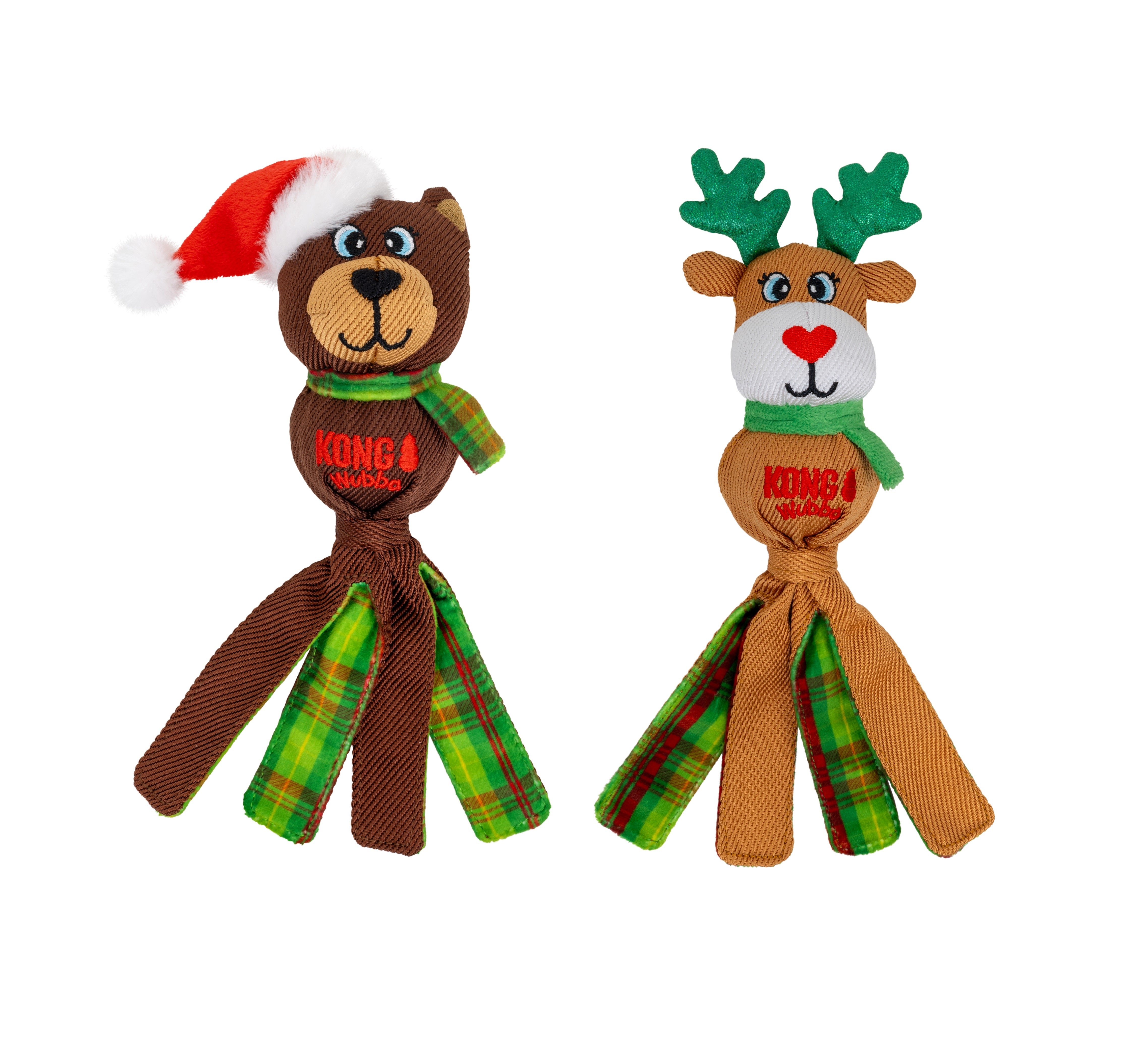 KONG Holiday Wubba® RB Assorted Sm