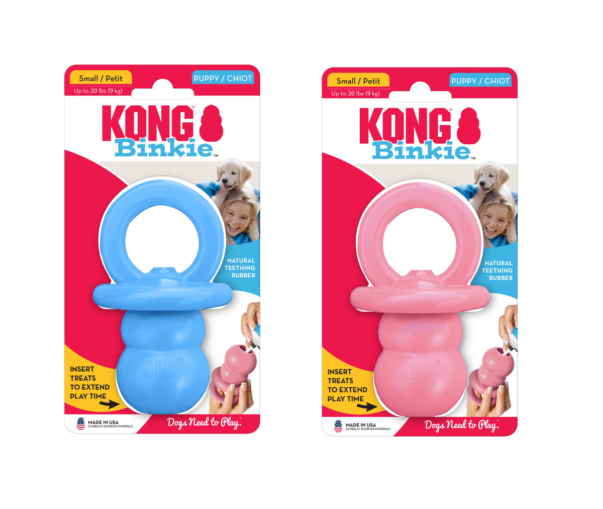 KONG® Puppy Binkie™ Chew Toy Small