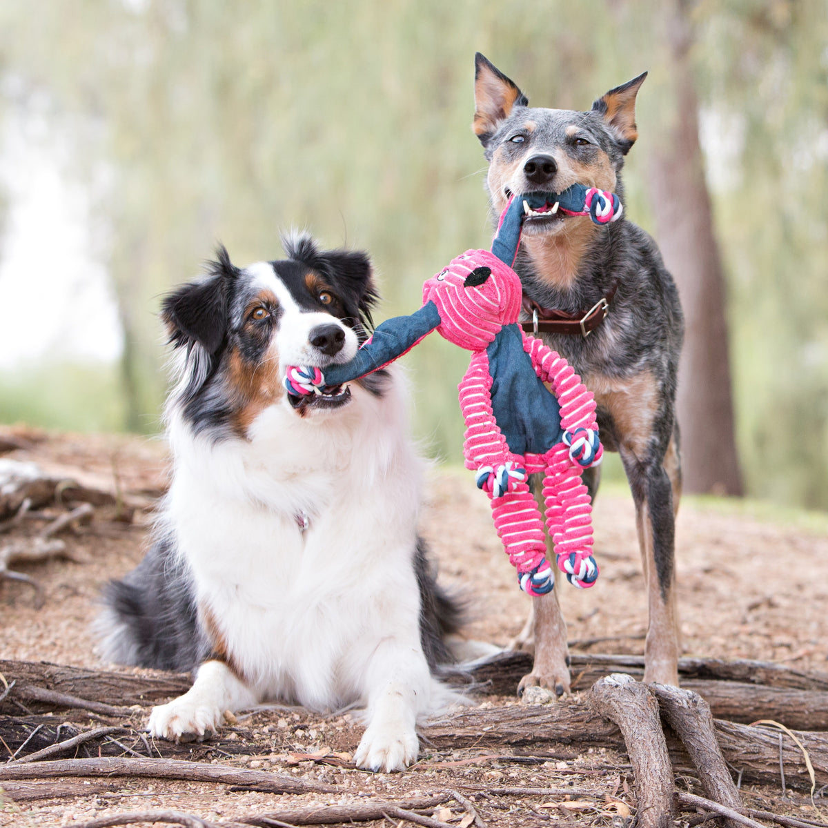 KONG® Floppy Knots Fox Dog Rope Toy Small/Medium