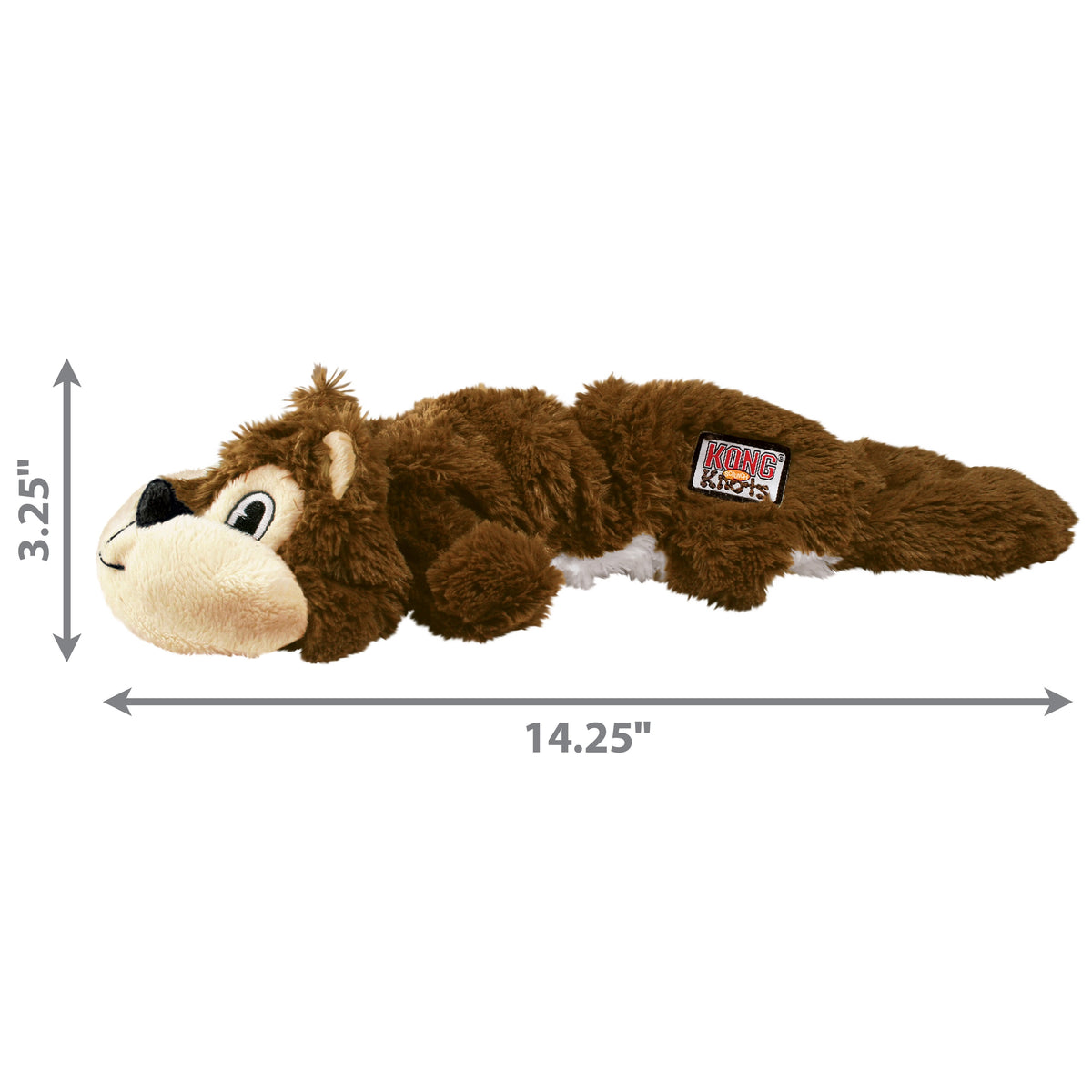 KONG® Scrunch Knots Squirrel Dog Rope Toy Medium/Large