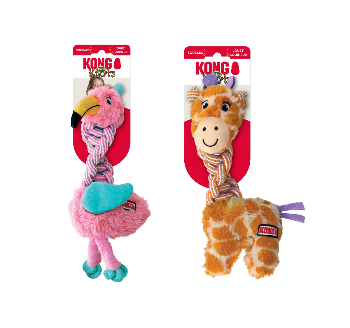 KONG® Knots Twists Dog Rope Toy Assorted Small/Medium