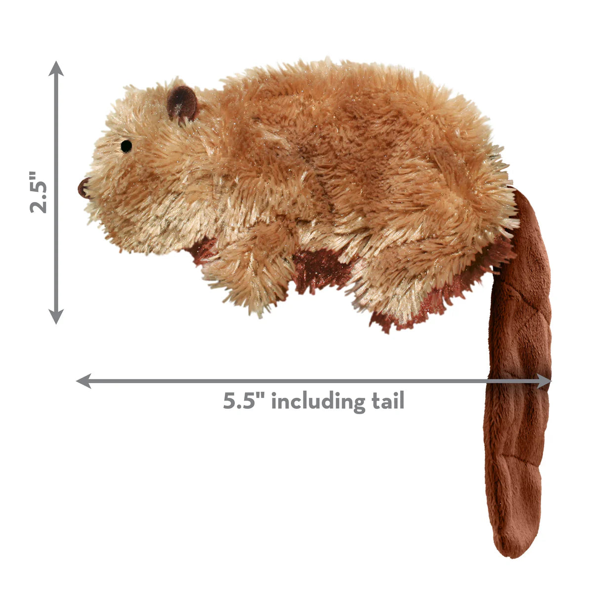 KONG® Dr. Noyz Beaver Plush Dog Toy Small