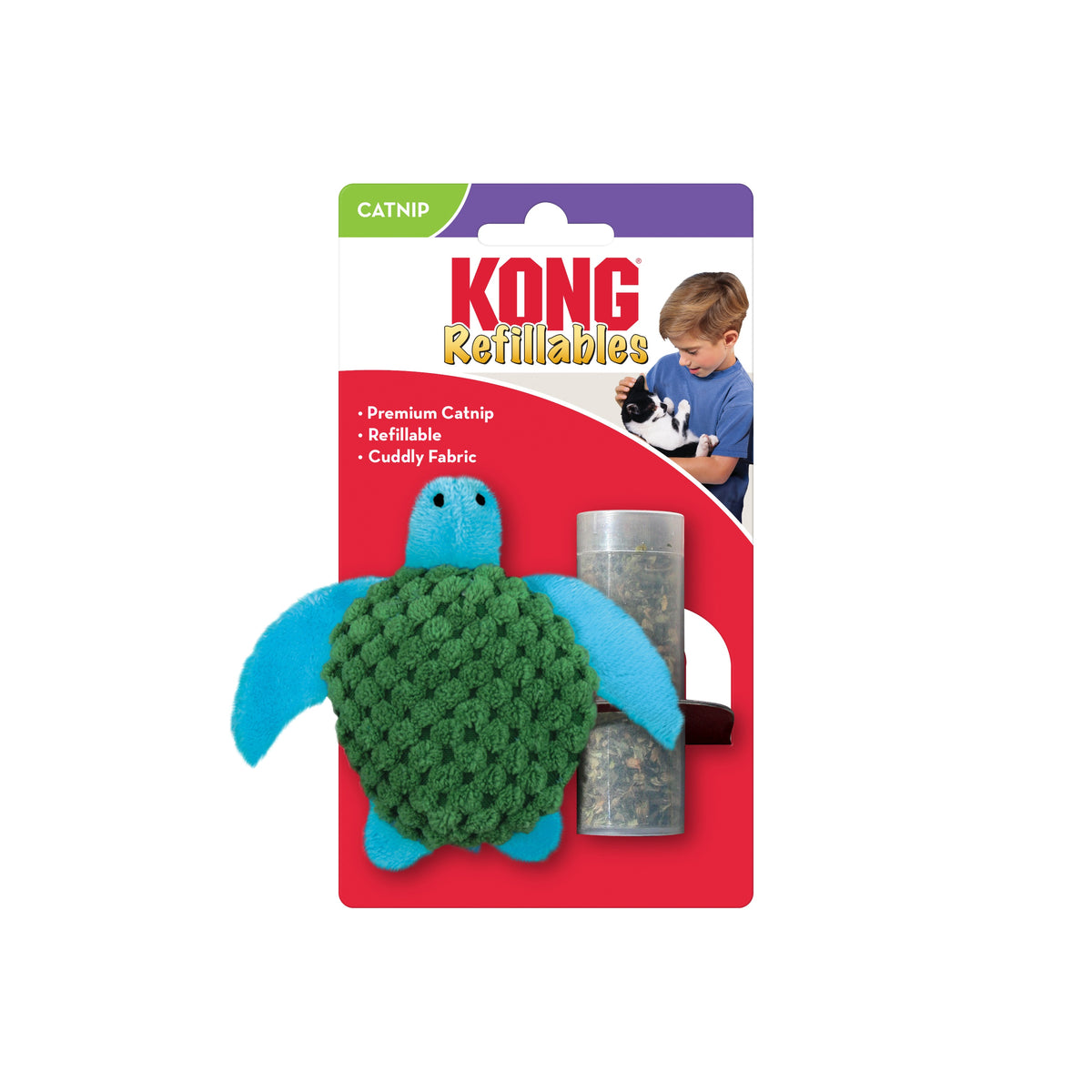 KONG® Refillables Turtle CatToy