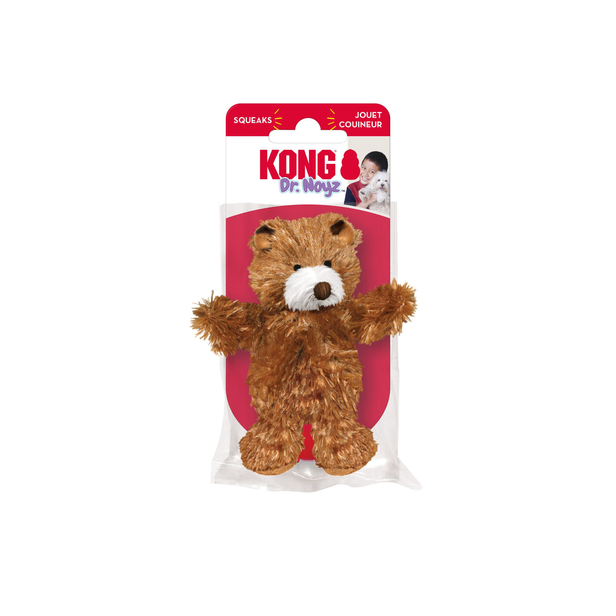 KONG® Dr. Noyz Teddy Bear Plush Dog Toy XS