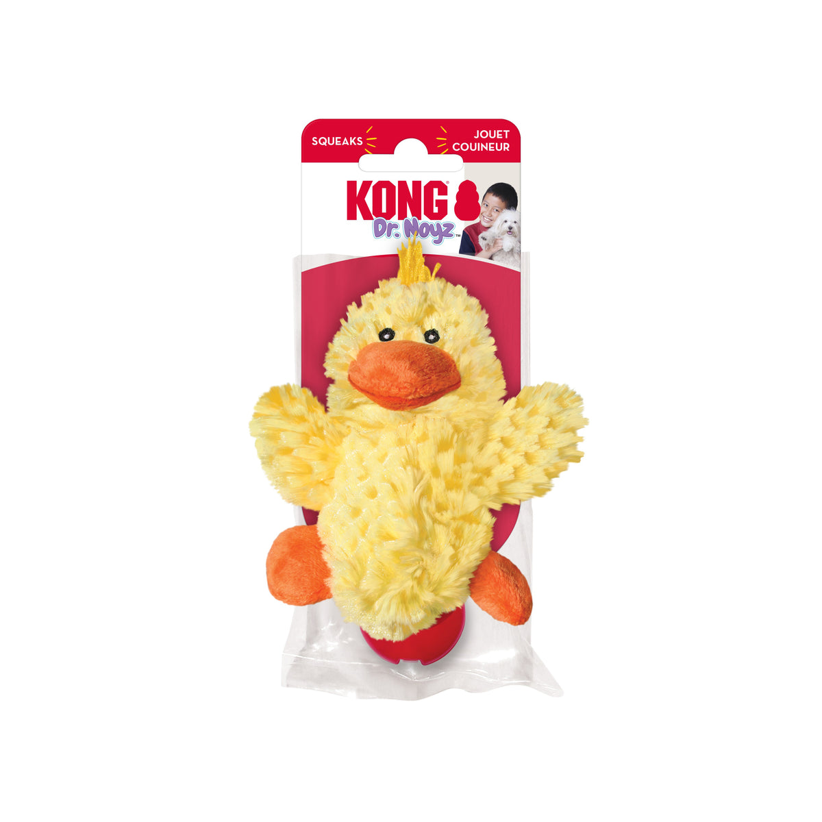 KONG® Dr. Noyz Duck Plush Dog Toy Small