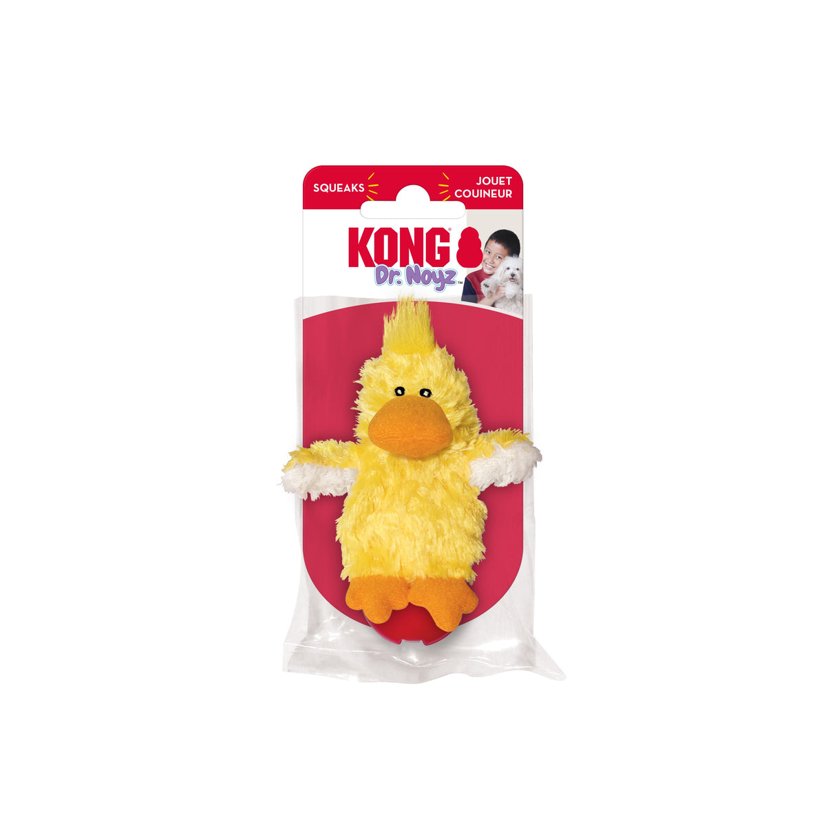 KONG® Dr. Noyz Duck Plush Dog Toy XS