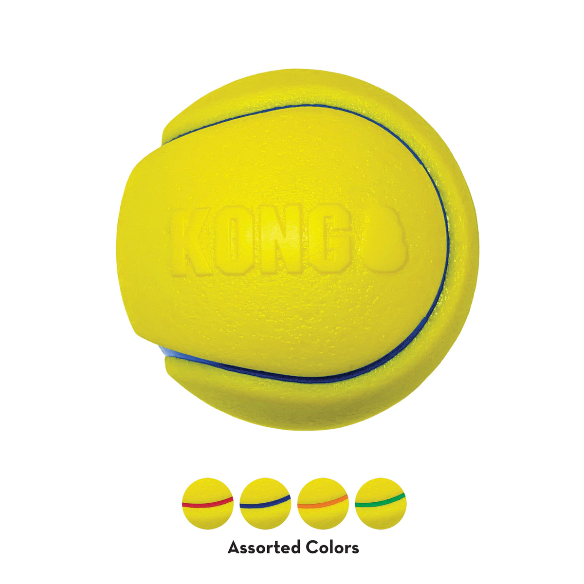 KONG® Squeezz® Tennis Dog Fetch Toy Assorted Large