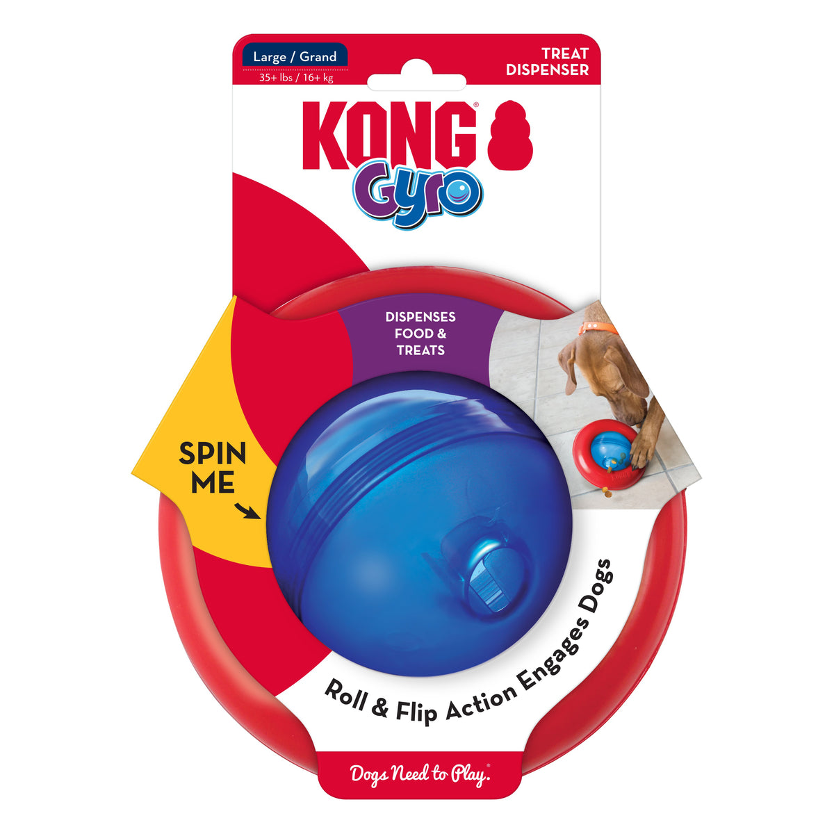 KONG® Gyro Dog Enrichment Toy Large