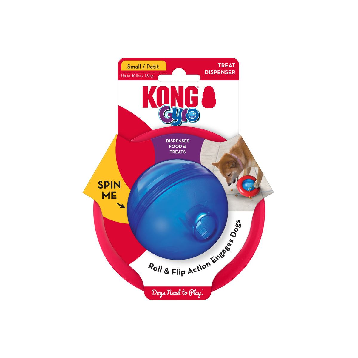 KONG® Gyro Dog Enrichment Toy Small