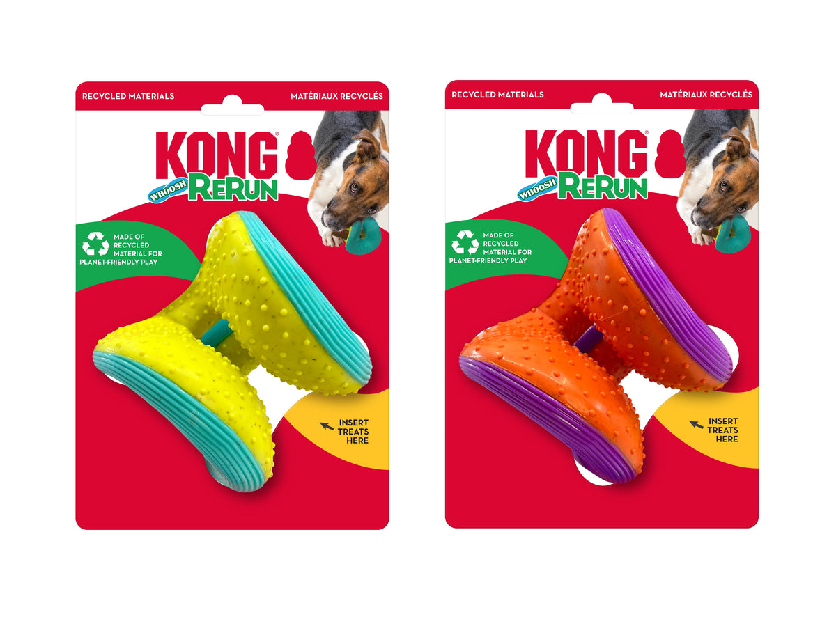 KONG® Rerun Whoosh Ball Dog Fetch Toy Assorted Medium/Large