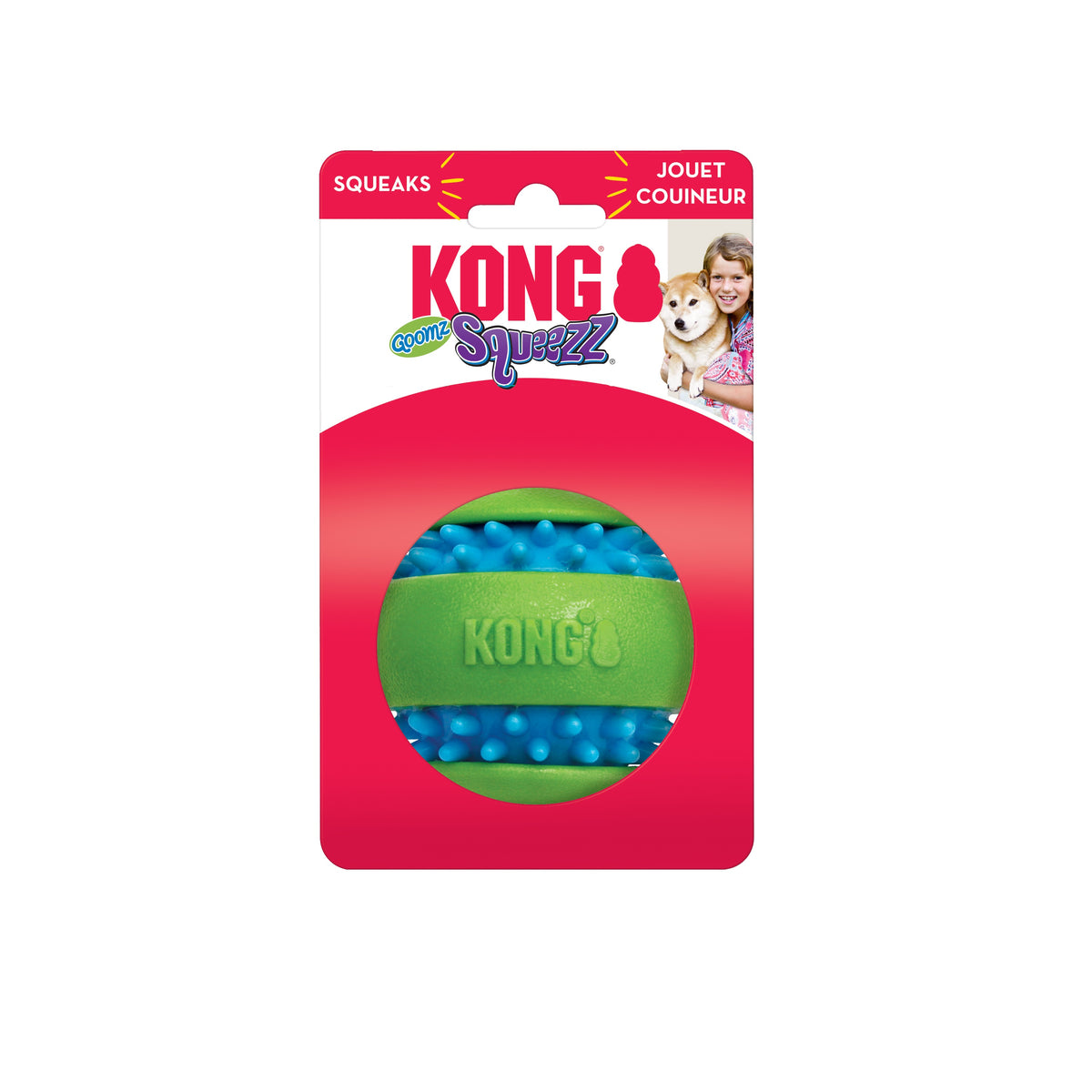 KONG® Squeezz Goomz Ball Dog Chew Toy Large