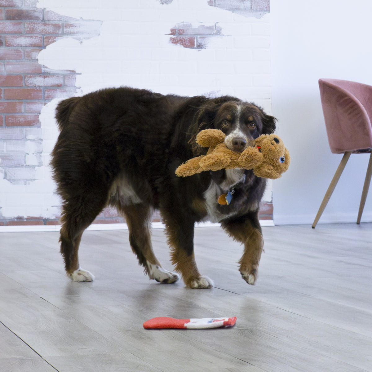 KONG® Comfort Pups Goldie Dog Plush Toy Medium