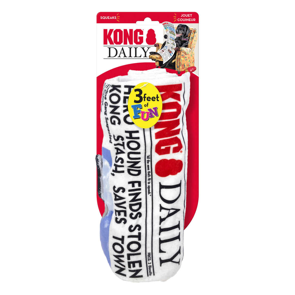 KONG® Daily Newspaper Dog Tug Toy XL