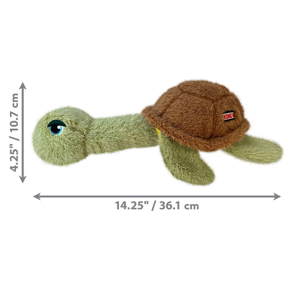 KONG® Scruffs Turtle Dog Plush Toy Medium/Large