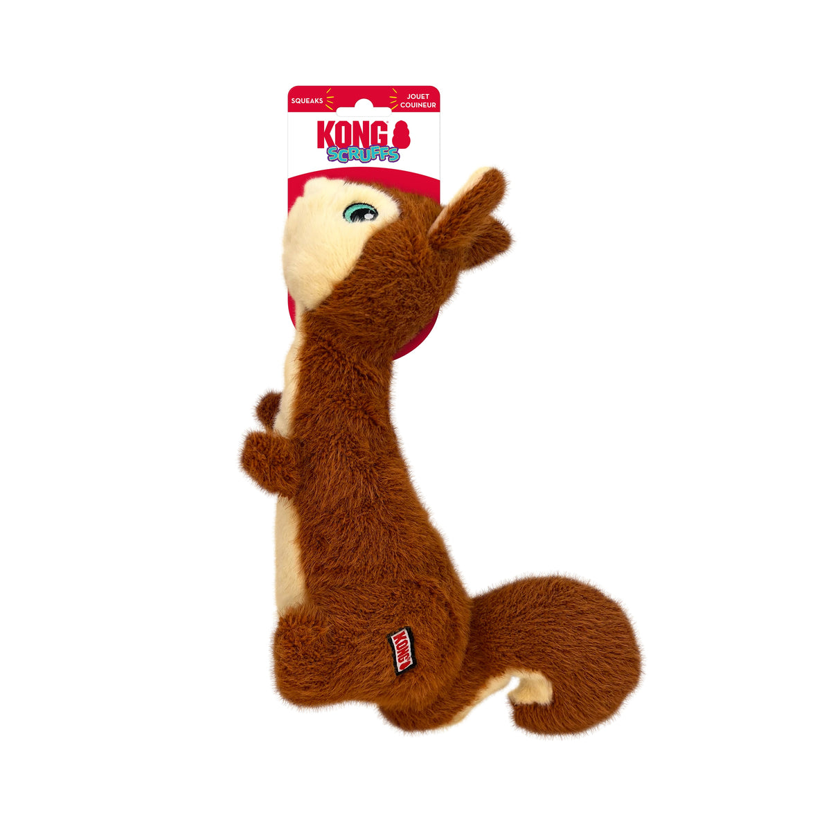 KONG® Scruffs Squirrel Dog Plush Toy Medium/Large