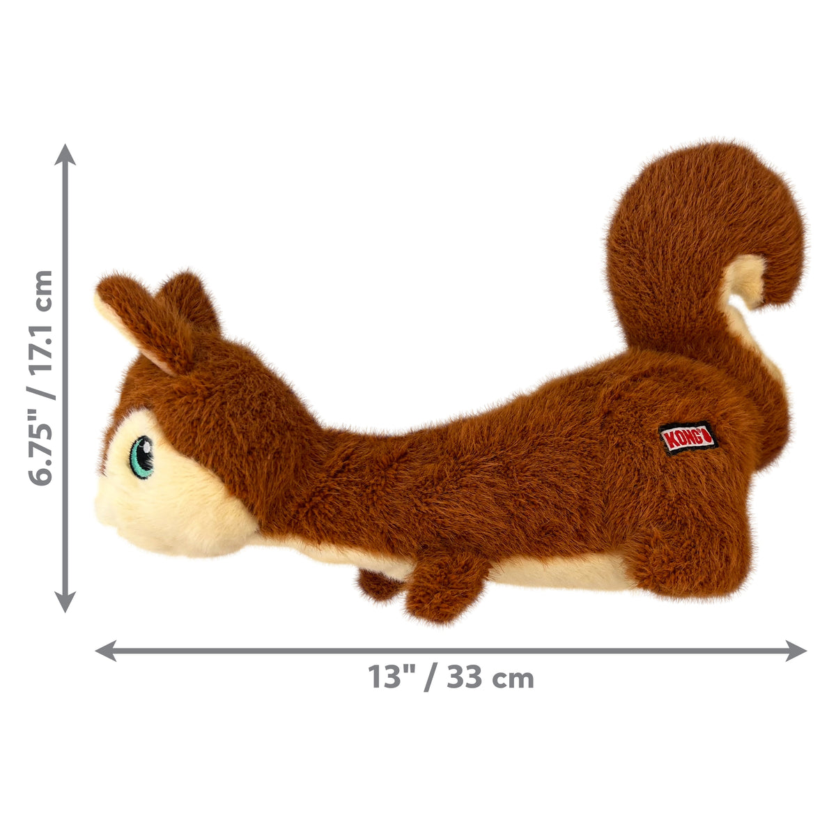 KONG® Scruffs Squirrel Dog Plush Toy Medium/Large