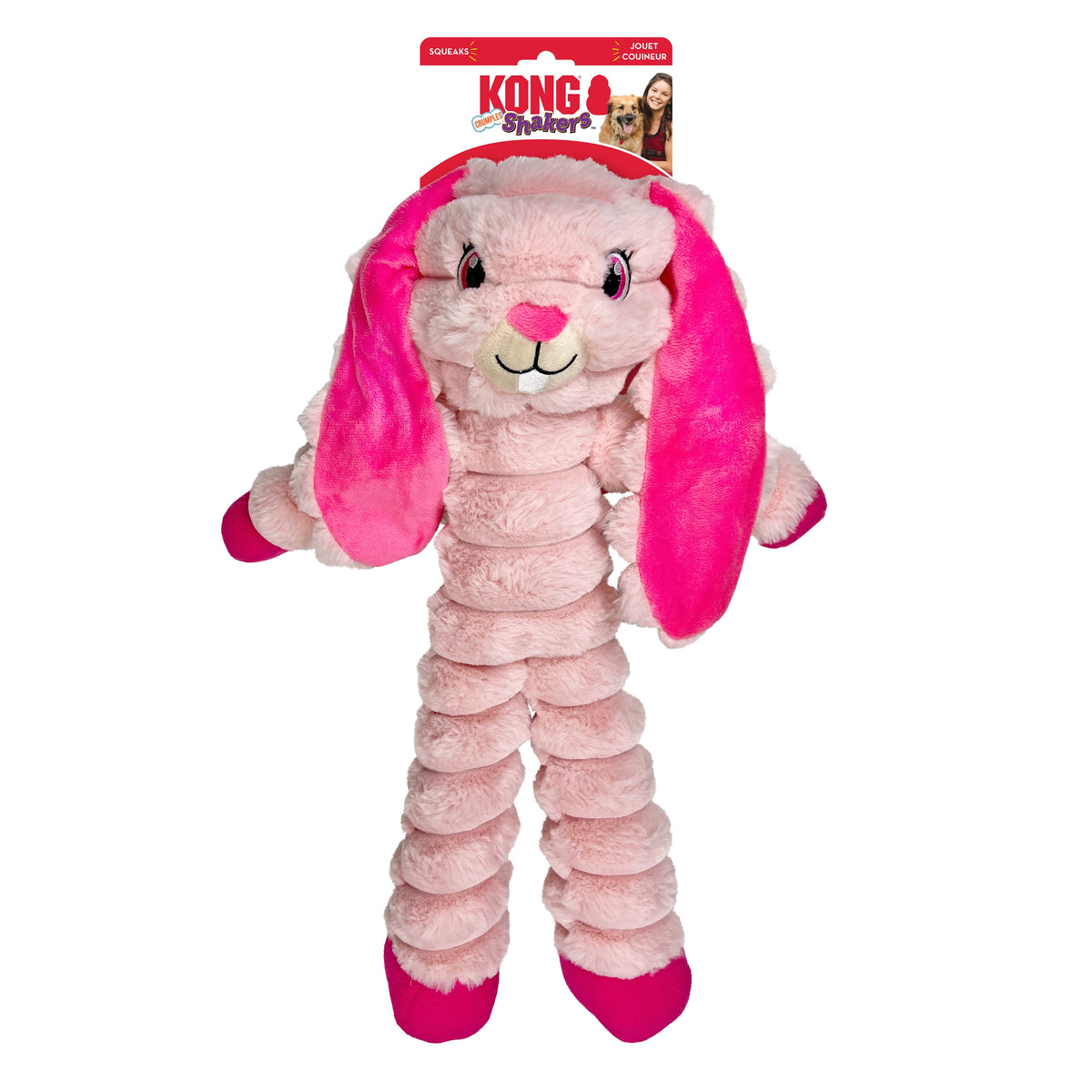 KONG® Shakers™ Crumples Bunny Dog Plush Toy XL