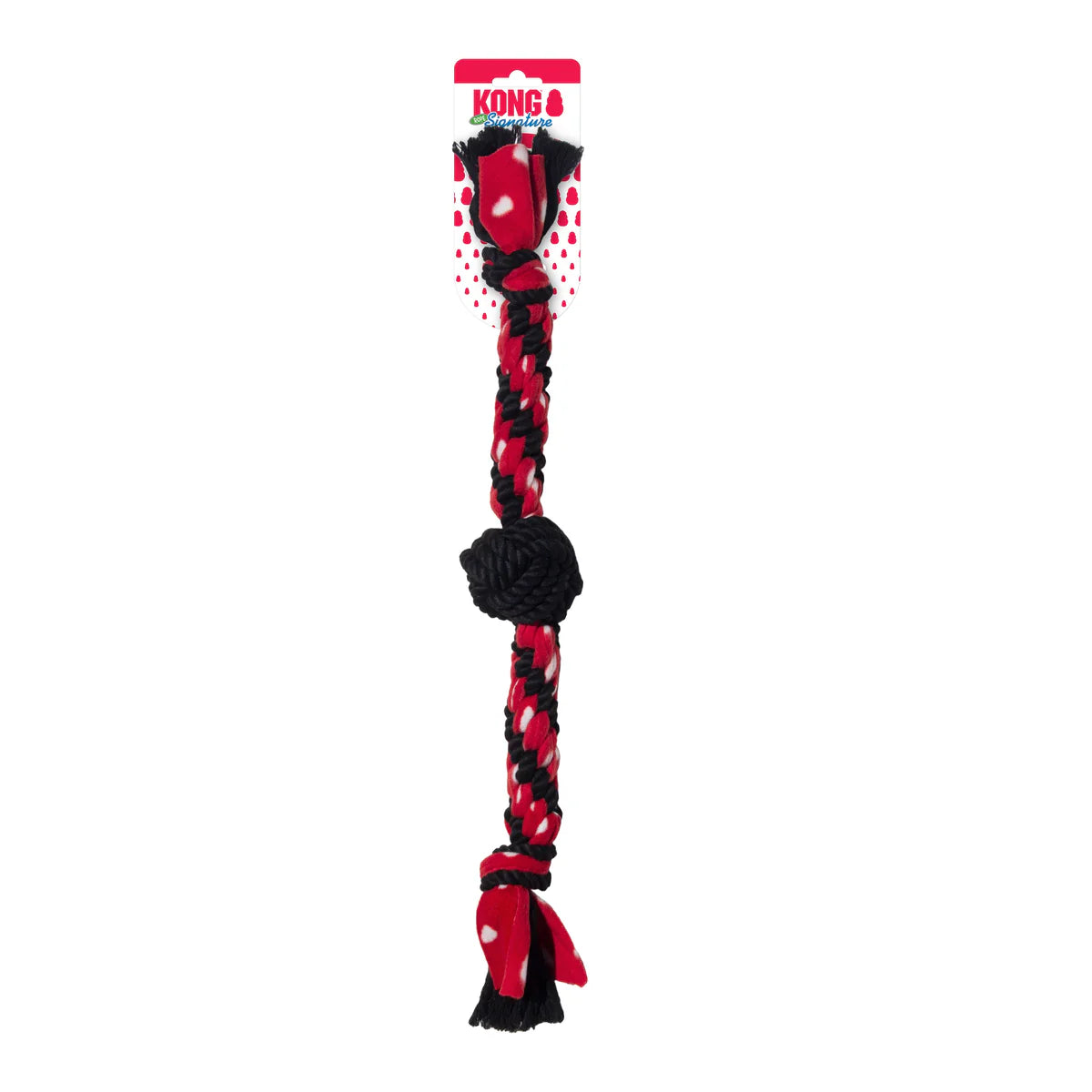 KONG® Signature Rope Dual Knot w/Ball Dog Toy