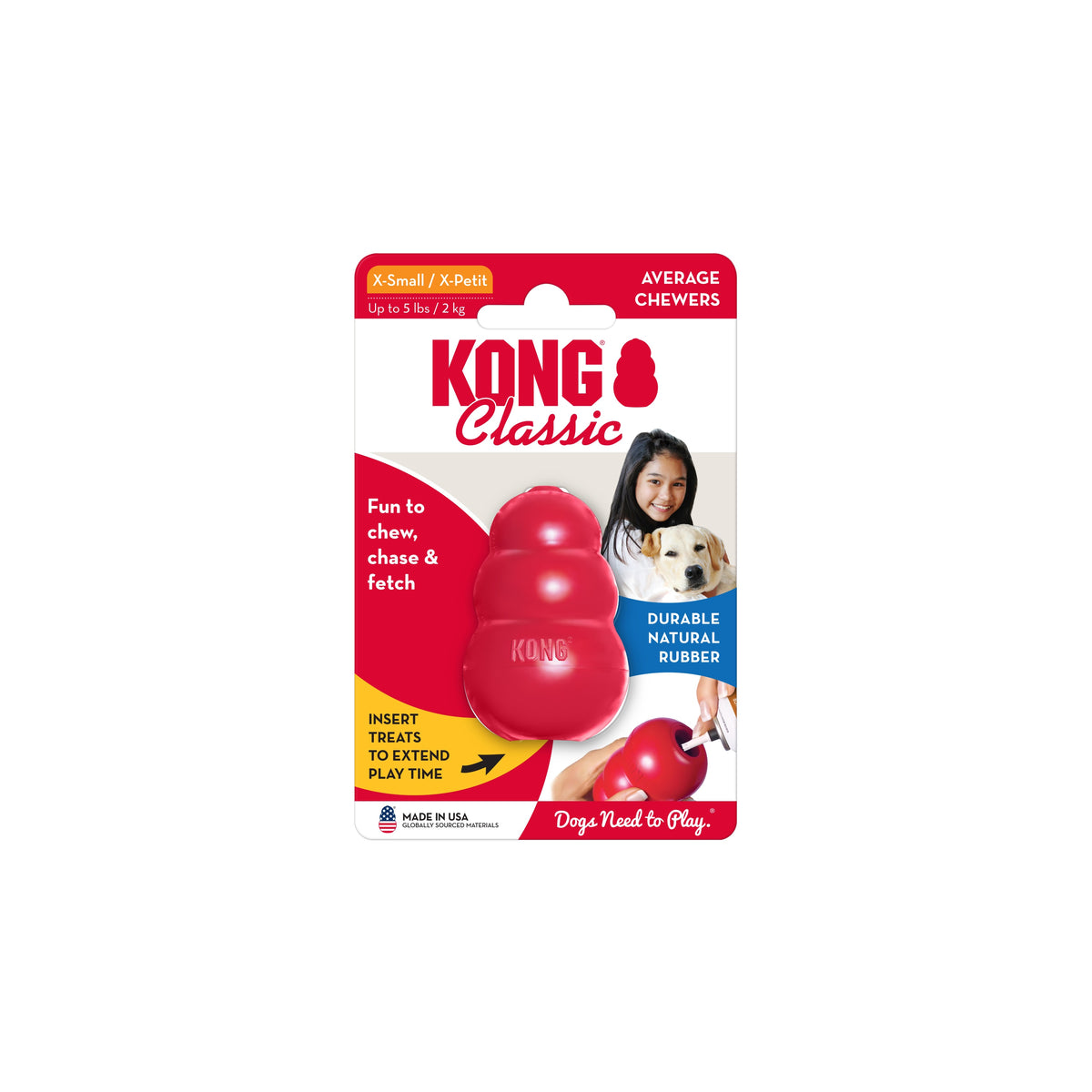 KONG® Classic Dog Chew Toy Small